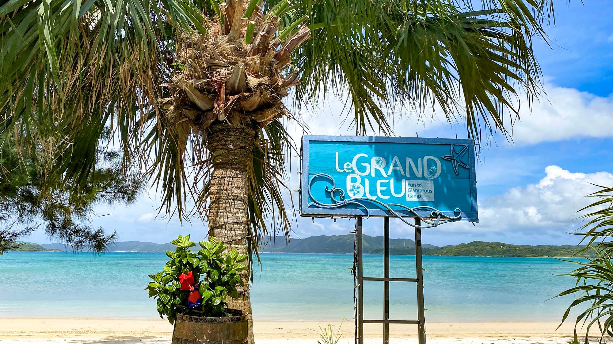 ・Look for the blue sign