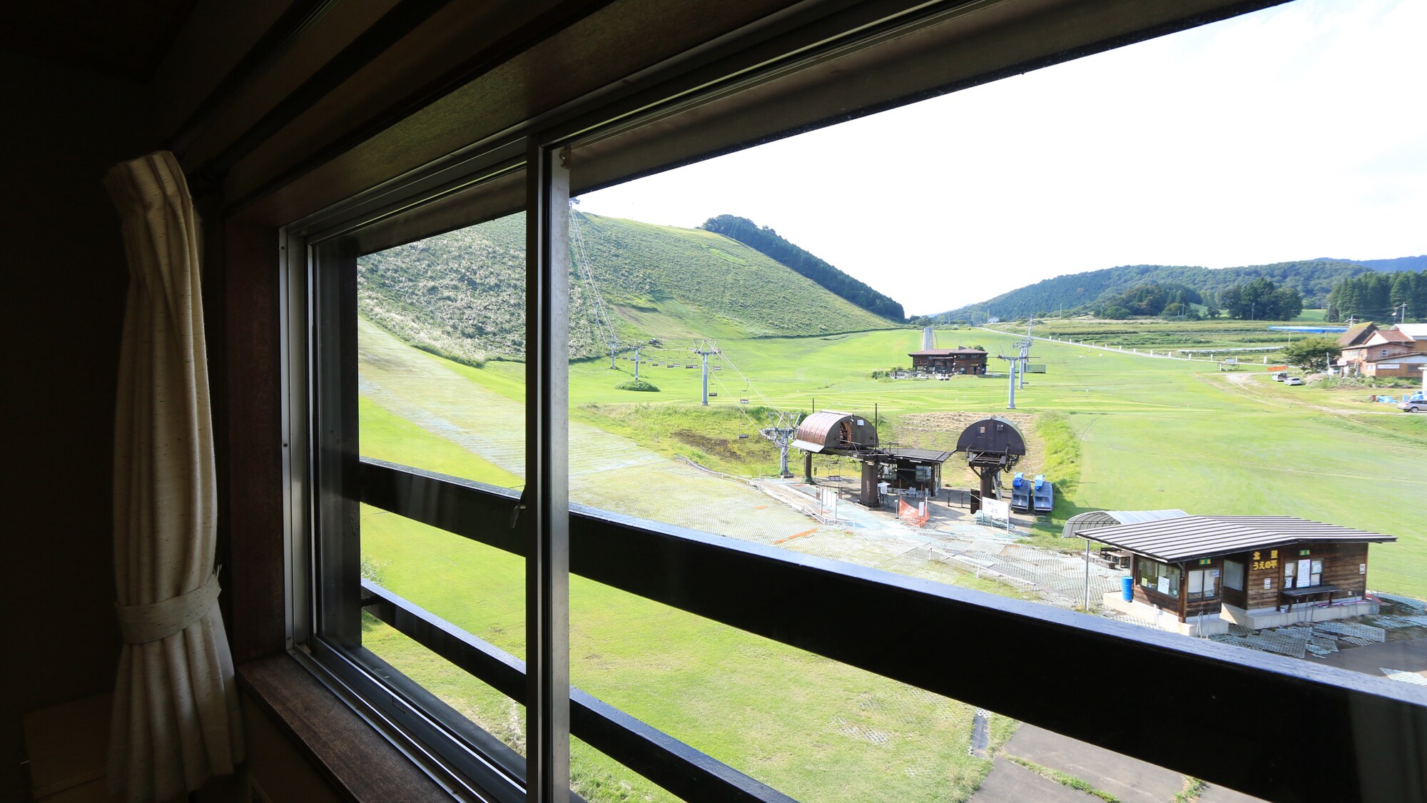 A panoramic view of the slopes from the mountain-facing rooms