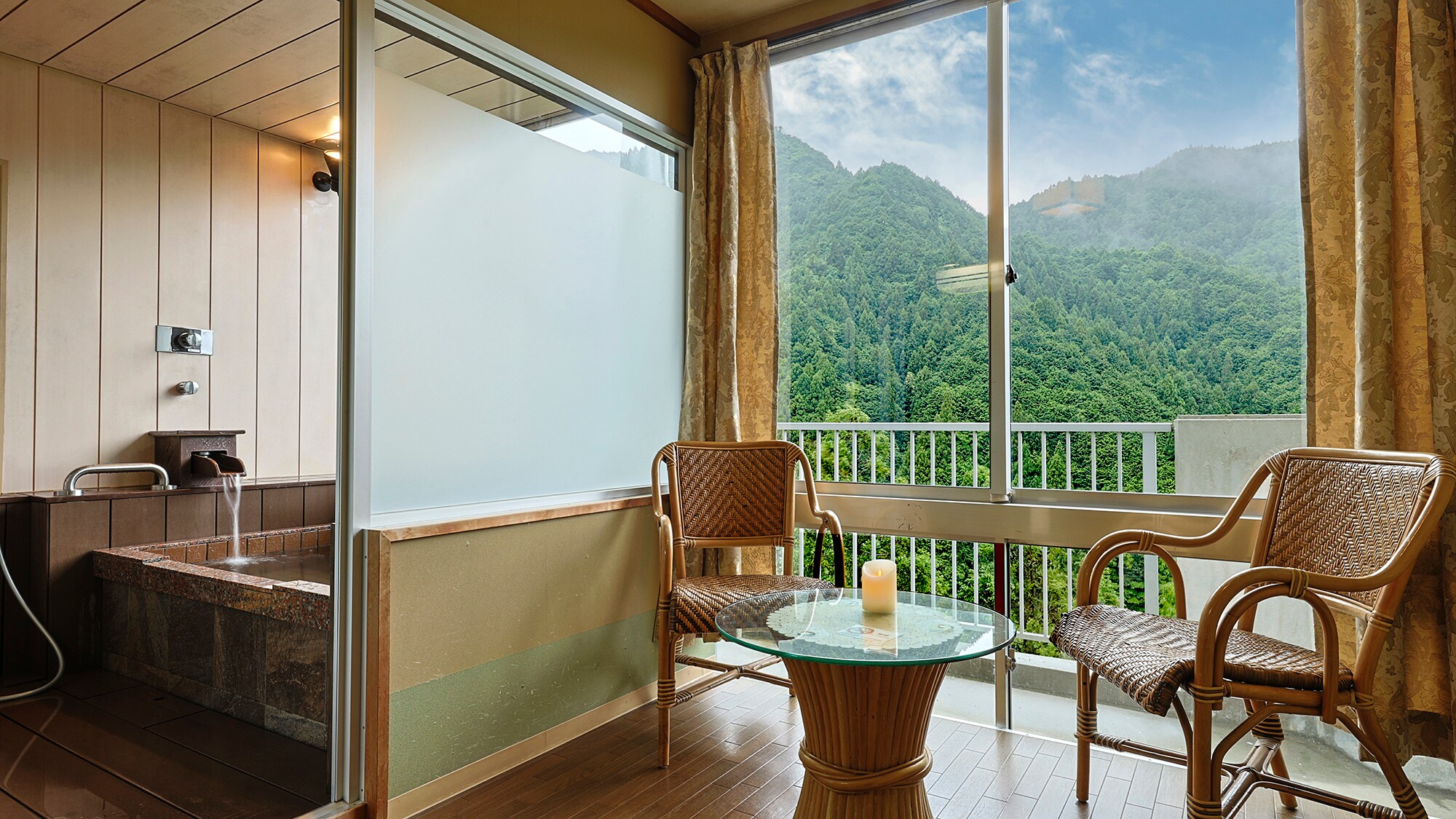 附全景浴池的日式客房|43平方公尺【ReFa 配套】