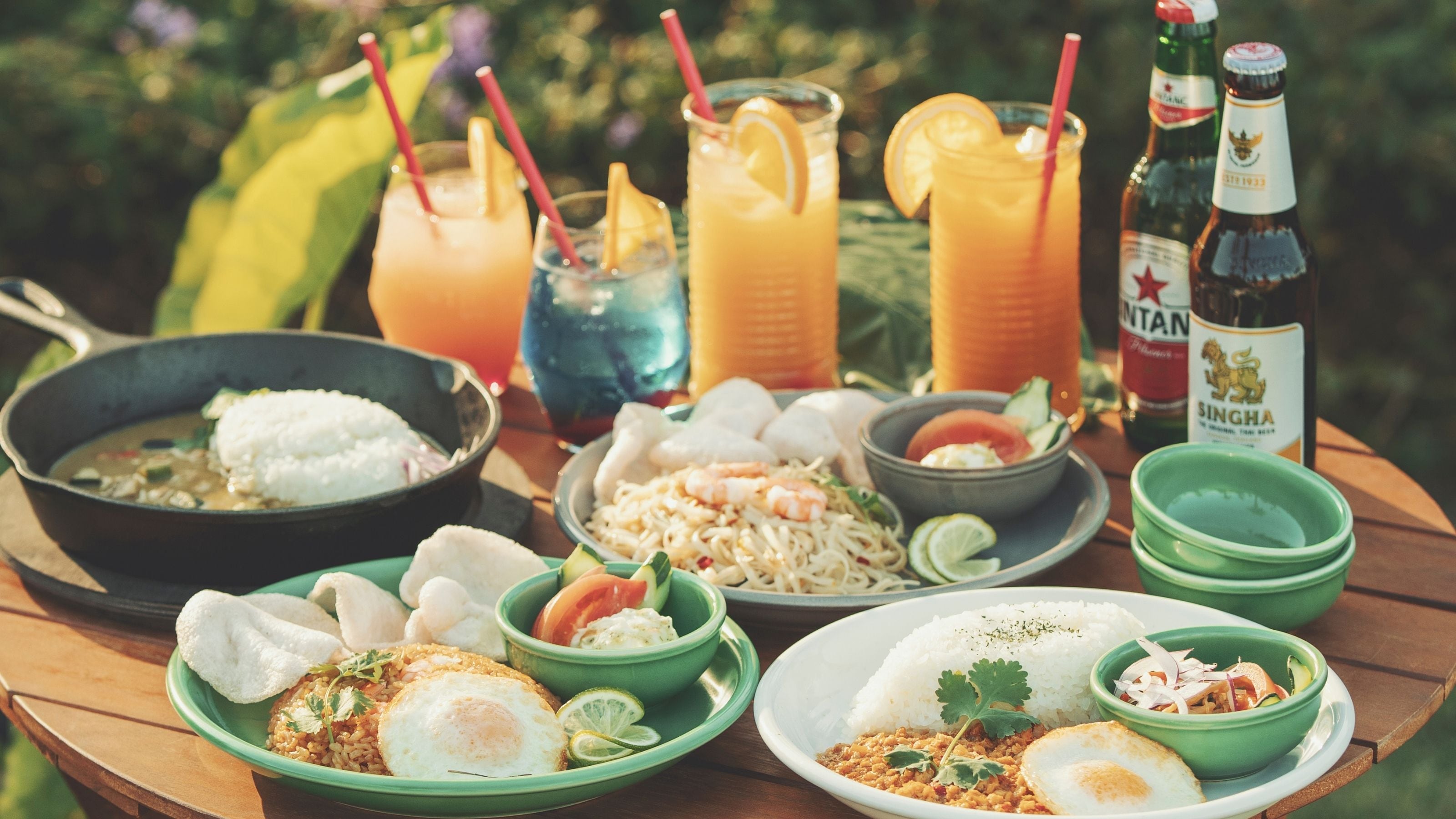 Terrace Restaurant ENAK Asian food and drinks
