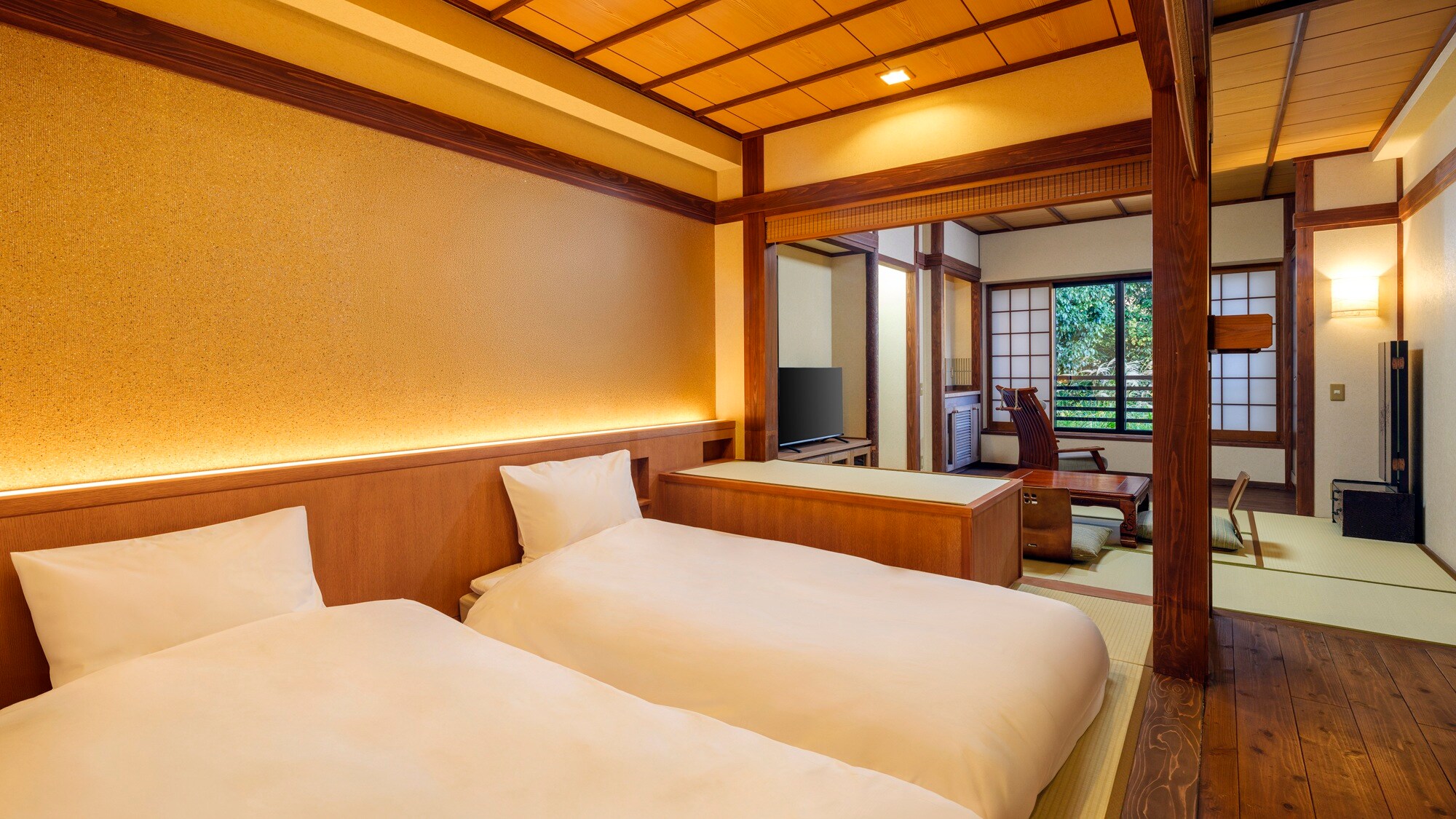 [Hatago Yawatano] Tipe kamar ini terhubung dengan gedung akuntansi dan memiliki akses mudah ke restoran dan pemandian umum yang besar.