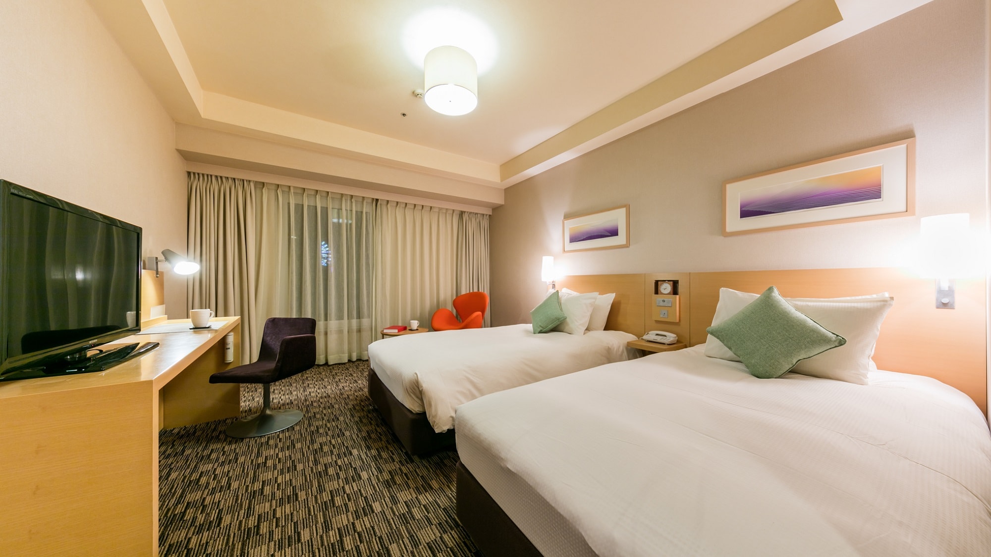 Phòng tiêu chuẩn 2 giường đơn (21.8m²)