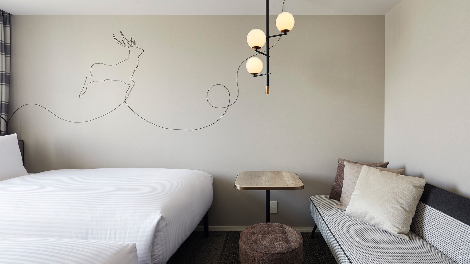 [Deluxe Twin (Triple available)] 19.20 m2 / Can accommodate up to 3 people by creating a sofa bed.