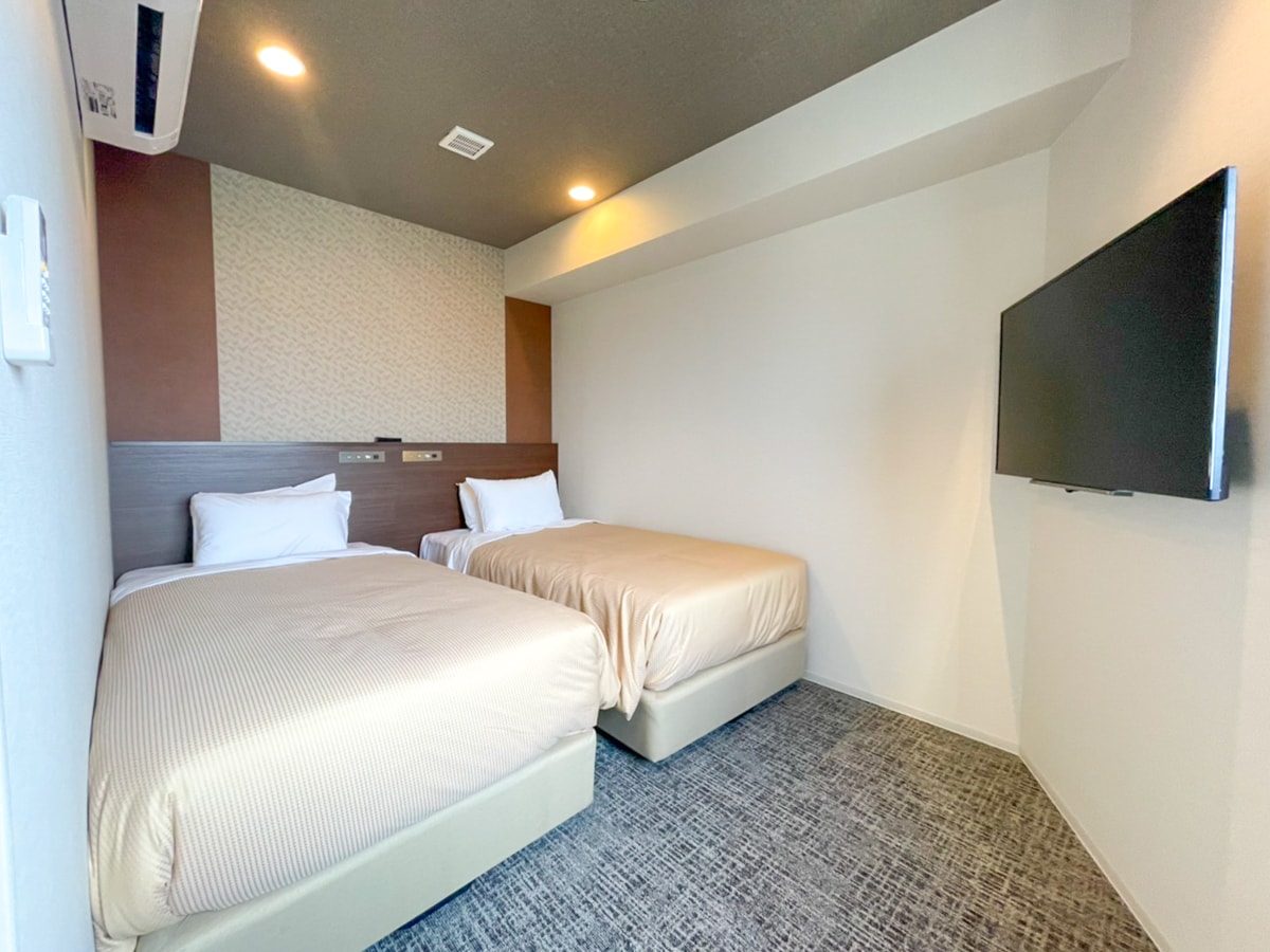 [Twin room] Humidified air purifier & microwave oven & wi-fi ♪ Adopted "slumber bed"
