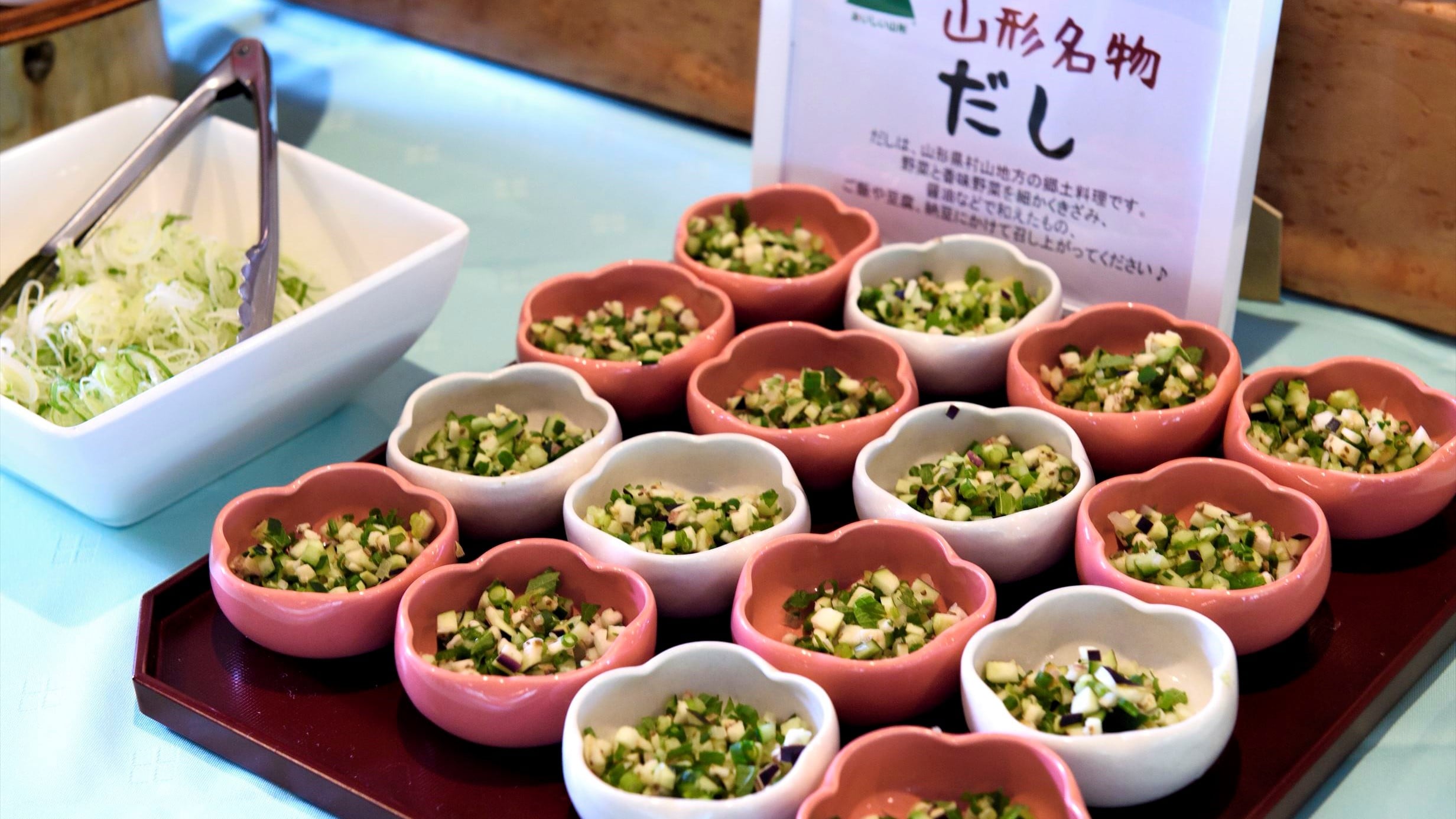 [Breakfast / Japanese/Western Buffet Example] Yamagata's specialty is "dashi." We offer a wide variety of local flavors.