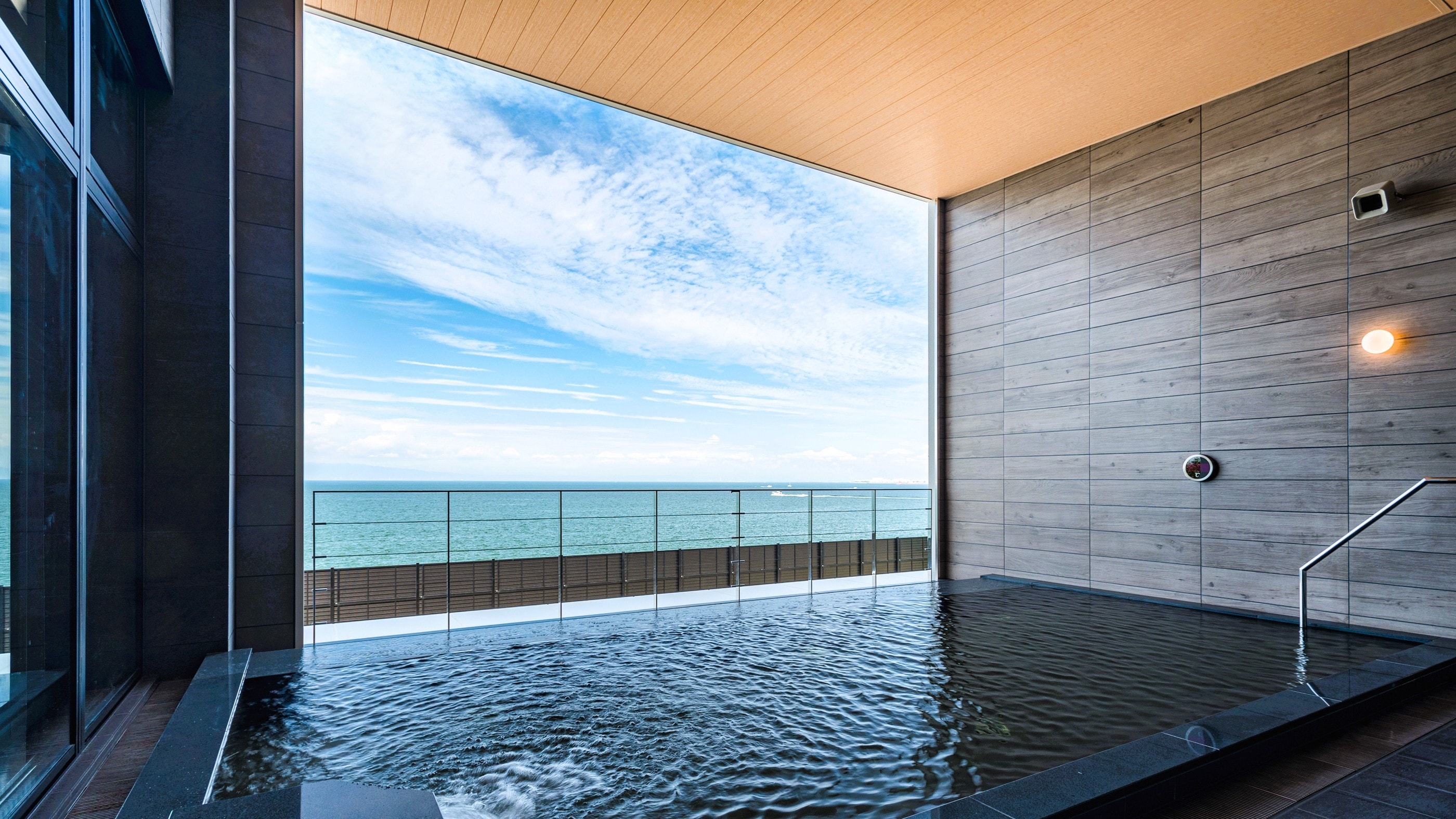 Open-air bath with a view