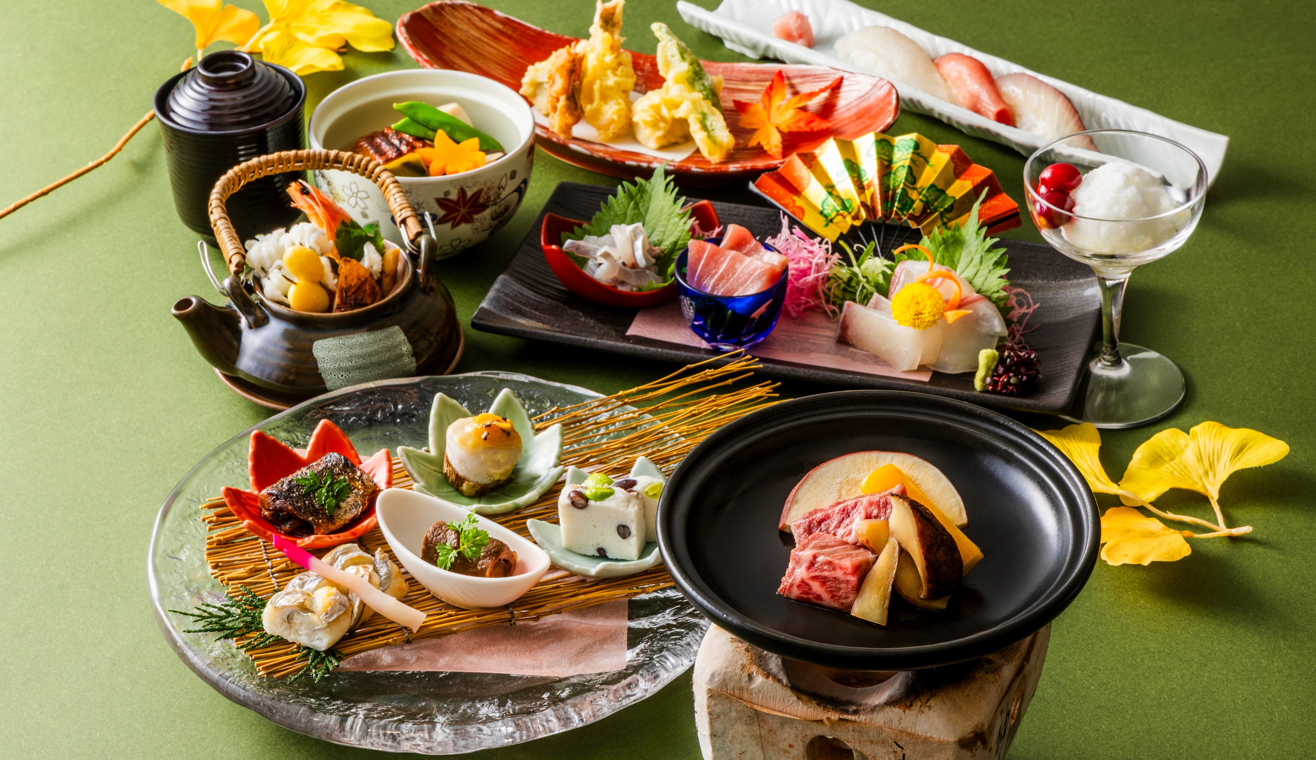 日本料理“Ondo”时令怀石料理套餐：2026年9月和10月