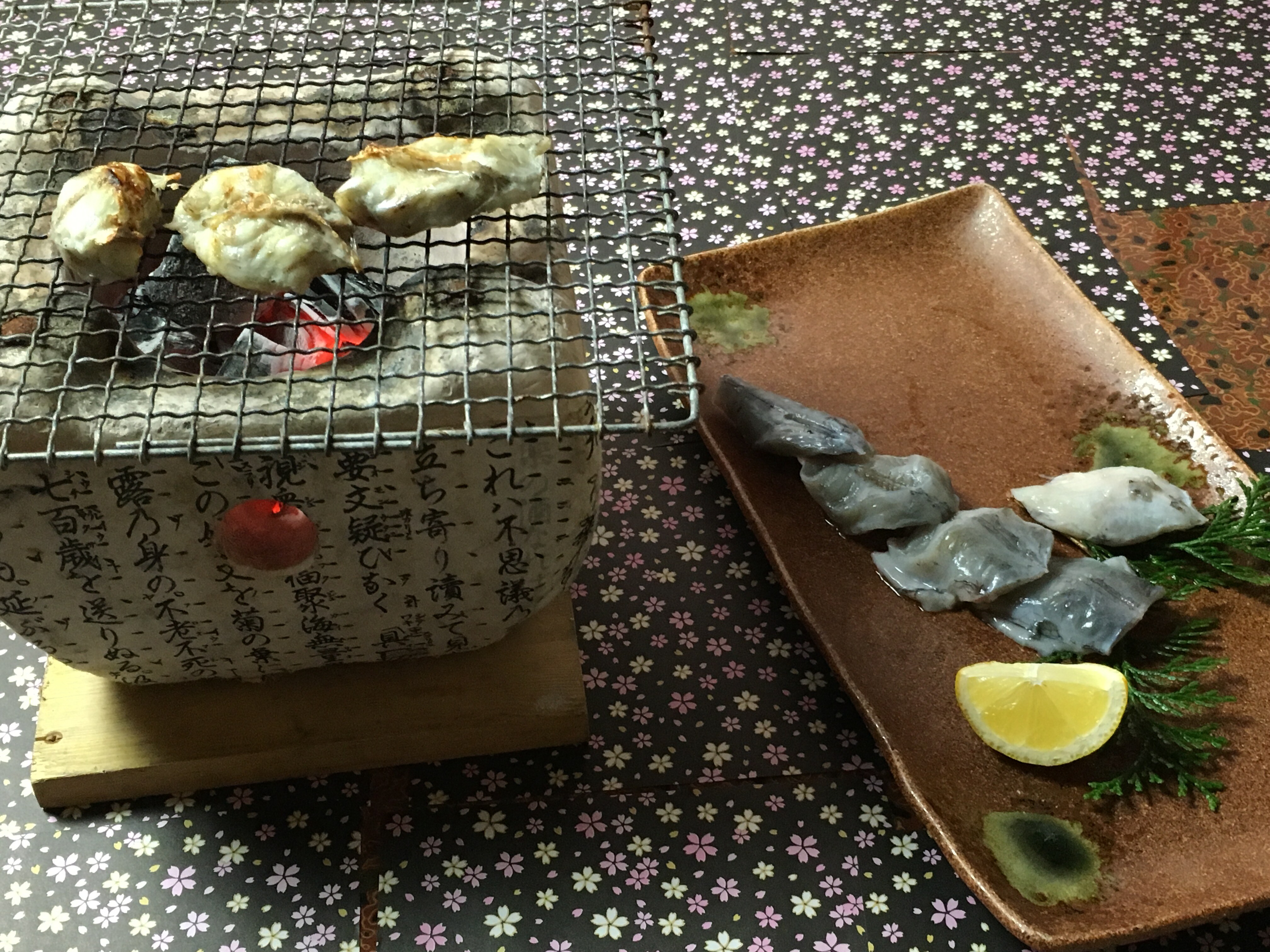 Grilled pufferfish