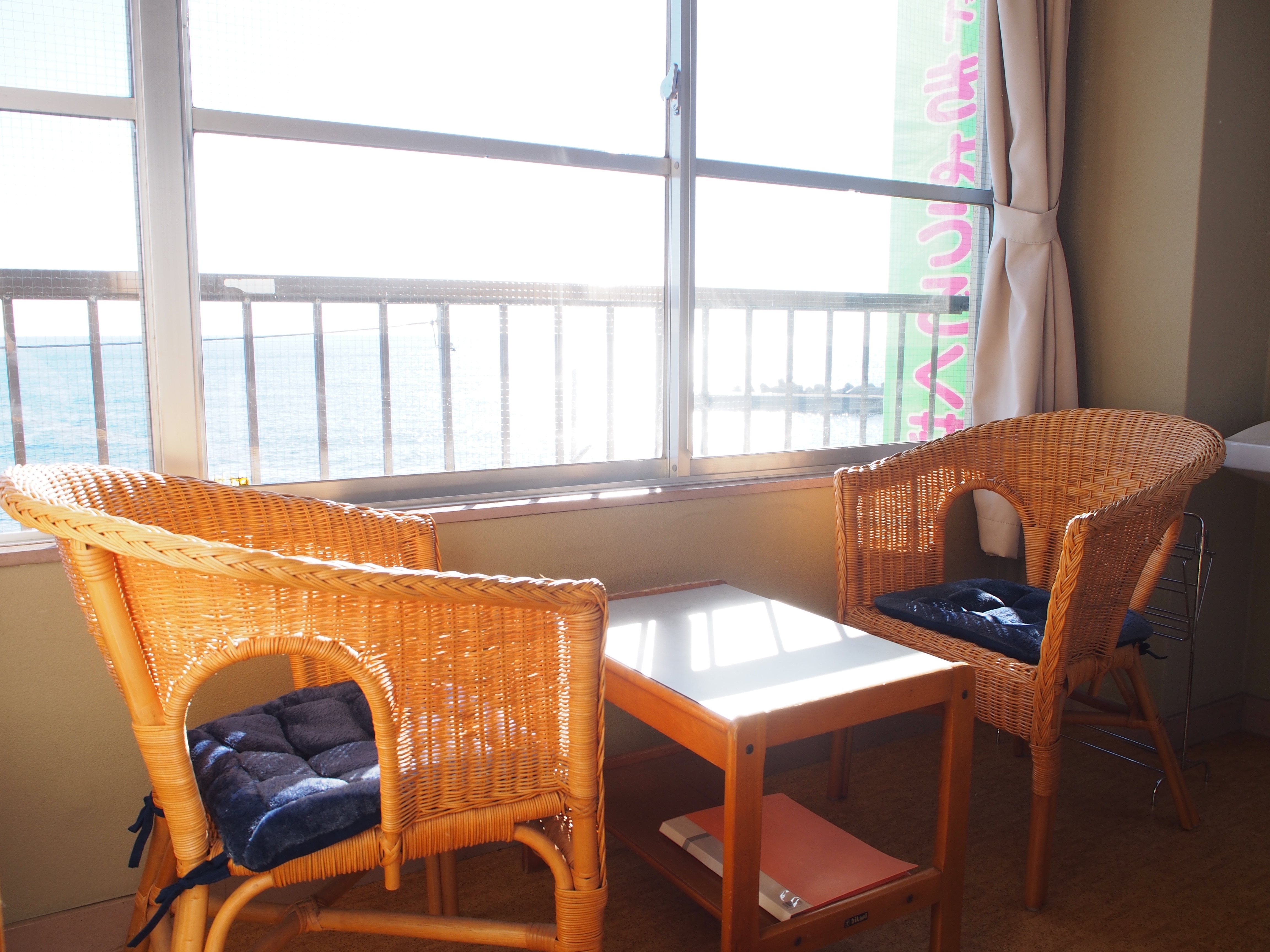 Guest room balcony