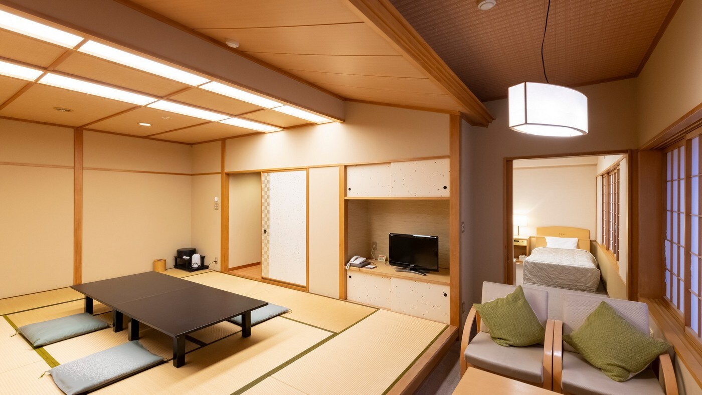 [Barrier-free two-room Japanese-Western style room] The room is spacious and can be used by wheelchairs.