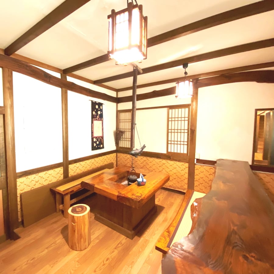 Main building hearth space