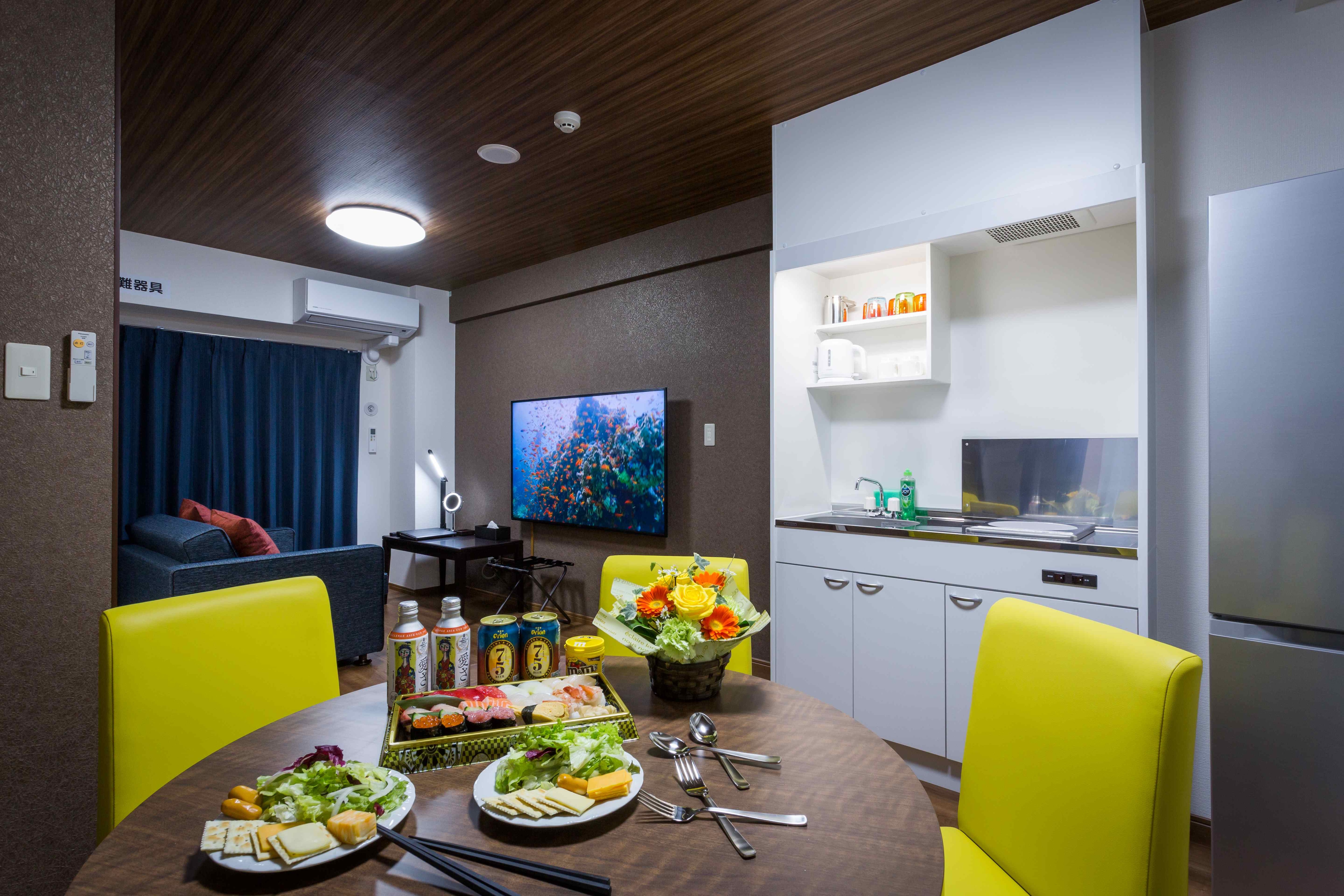 [Wide Twin] 42.0㎡ Maximum capacity 5 people 65 inch TV Room Drinking is relaxing and relaxing time