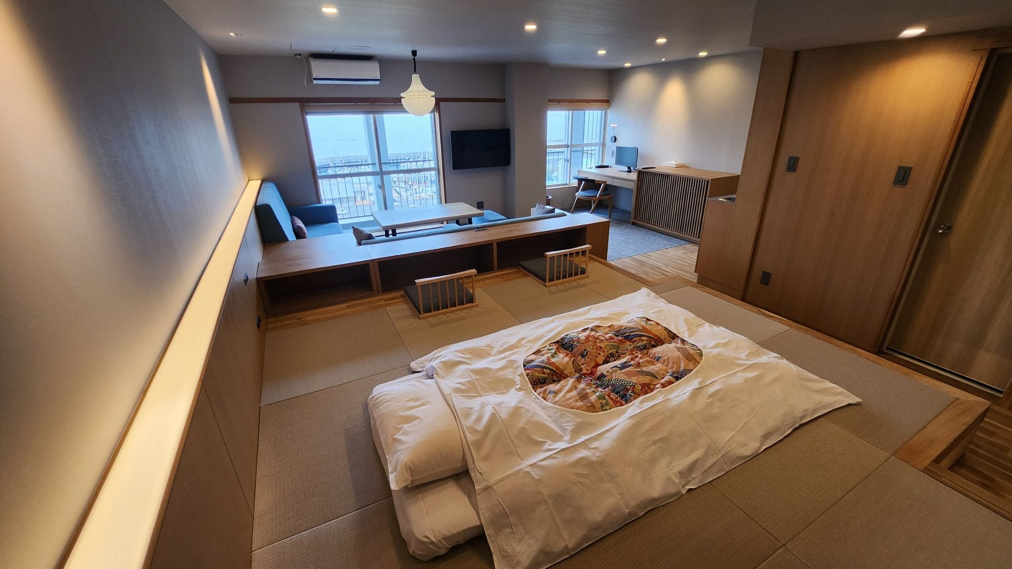 ◆Gaya Jepang Modern Premium | Gambar kamar tamu saat waktu tidur