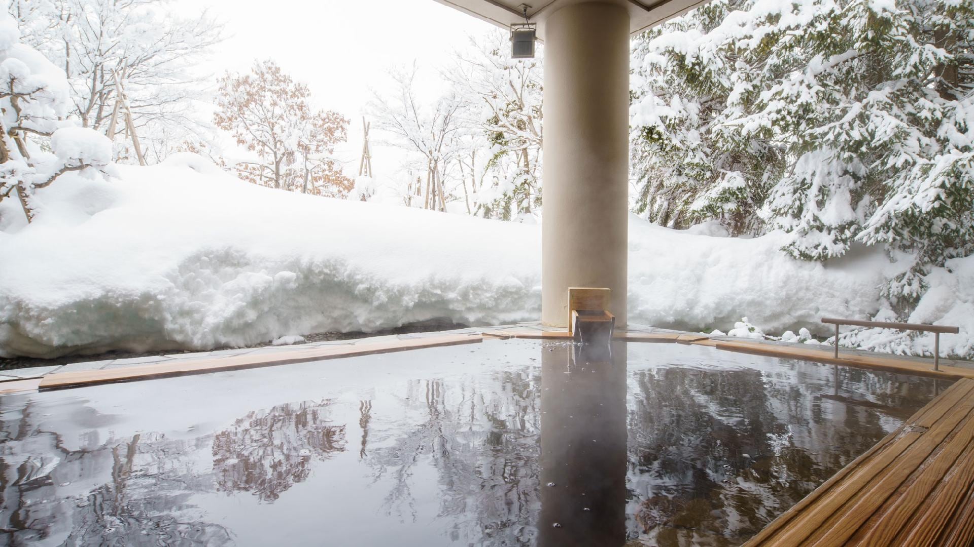 [Hot spring] Snow-viewing bath