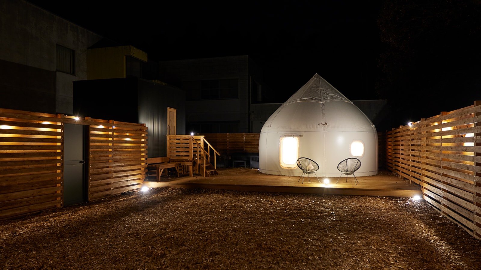 Interior of the facility (night)
