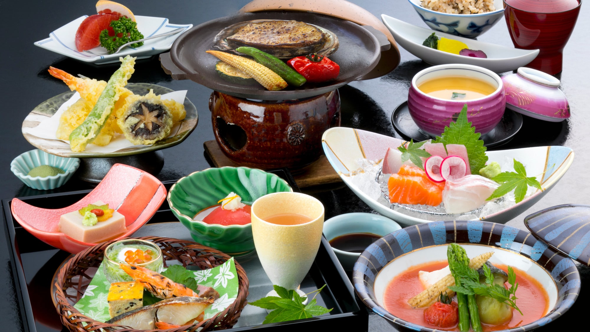 Ẩm thực Kaiseki [bữa ăn Wisteria]