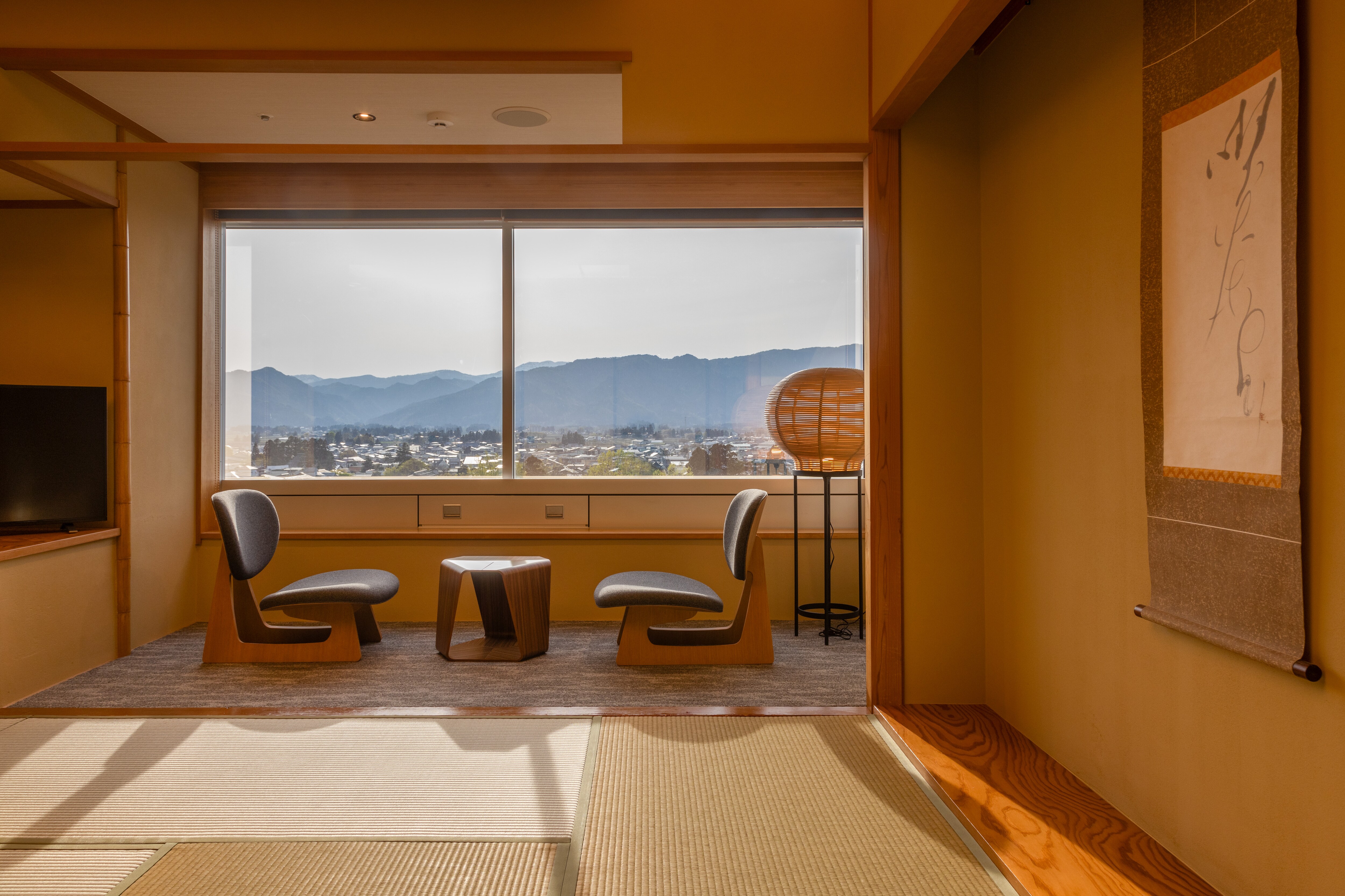 This is the view from the window of a Japanese-style room.
