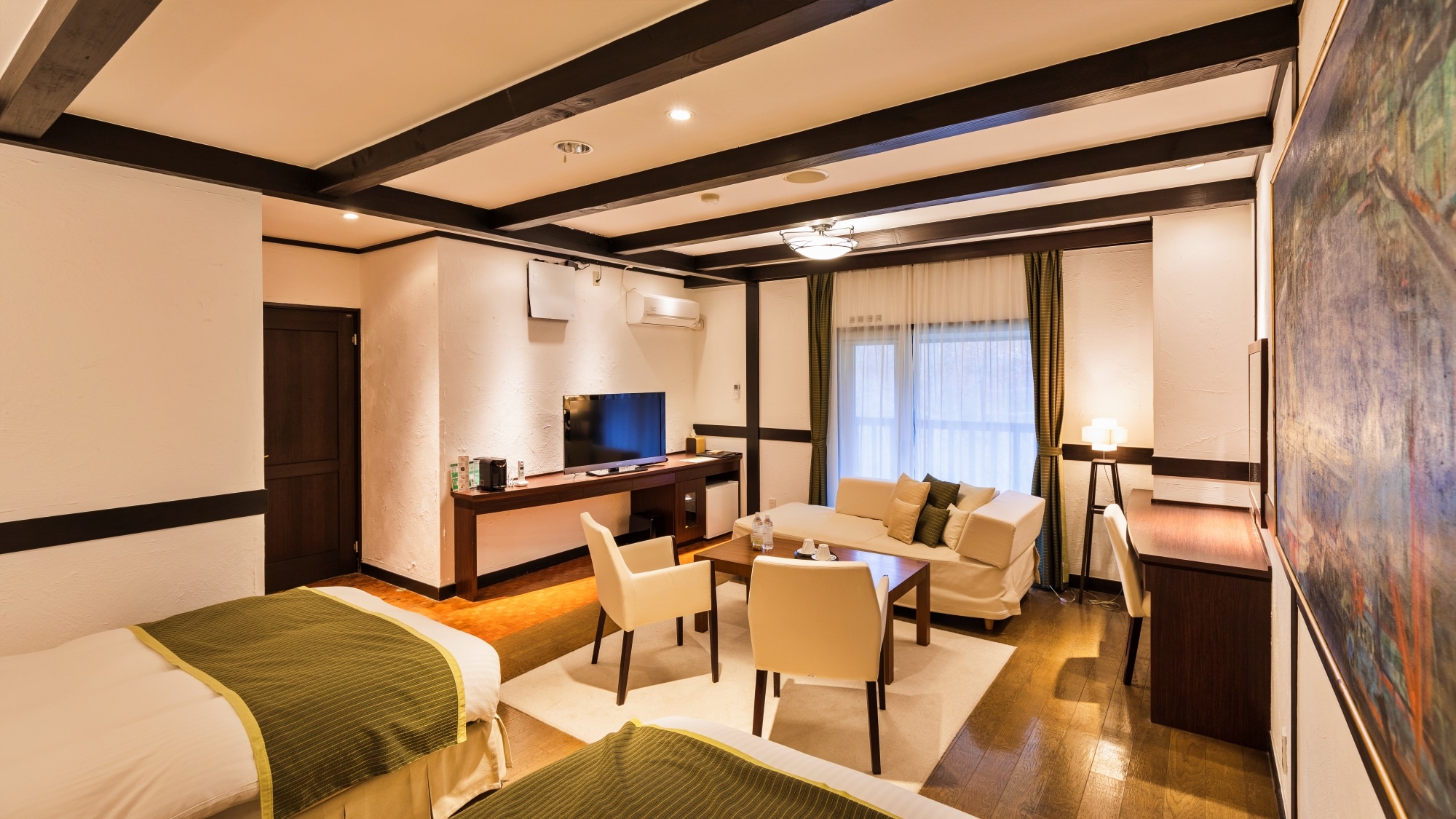 [Junior Suite] The facilities are designed with a focus on healing, providing a blissful time that heals every corner of your soul.