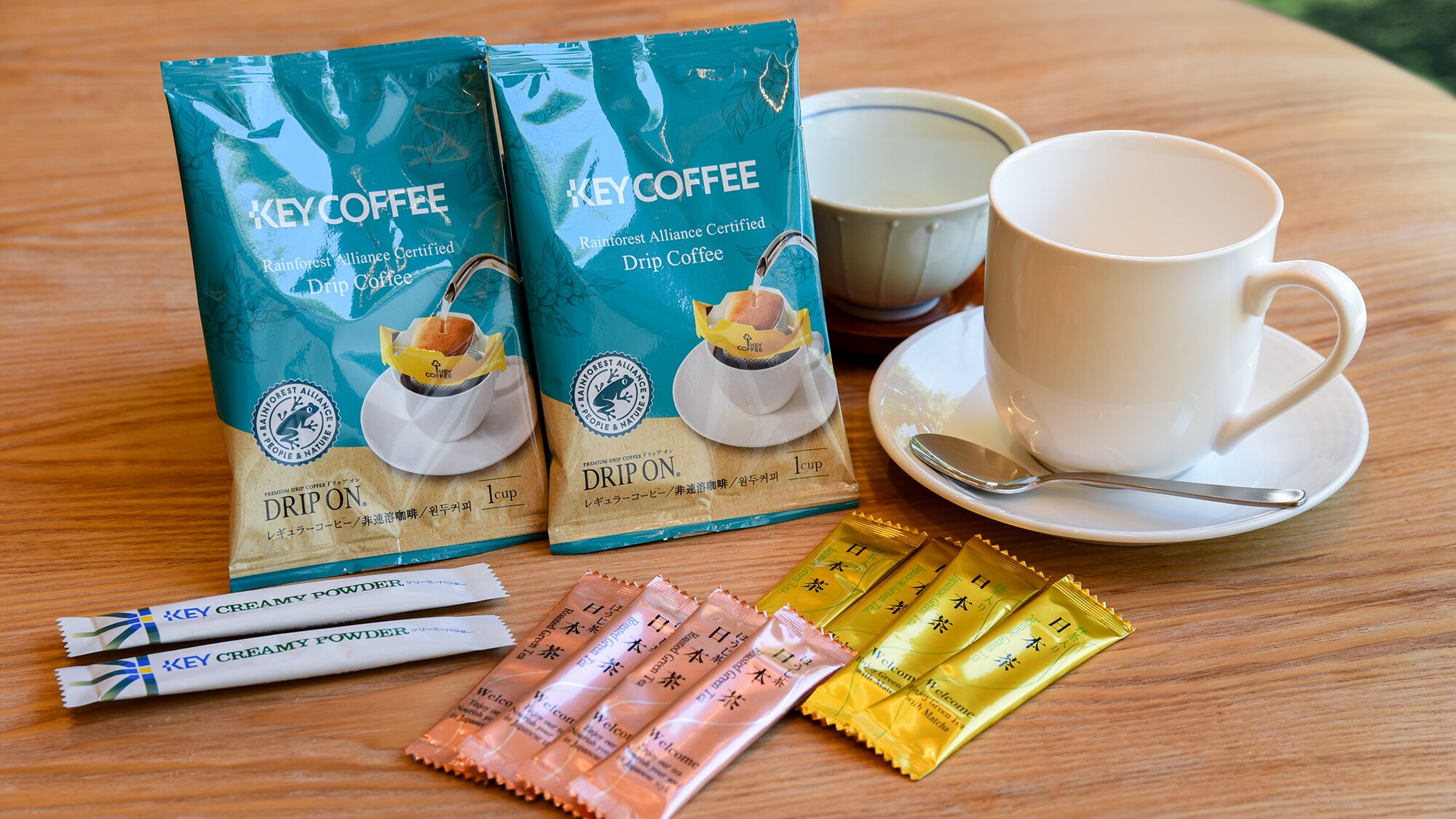 *For your relaxation time/Coffee and tea are available in your room