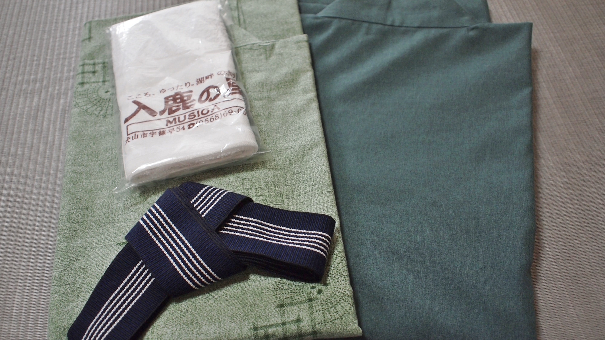 * Yukata and our original face towel