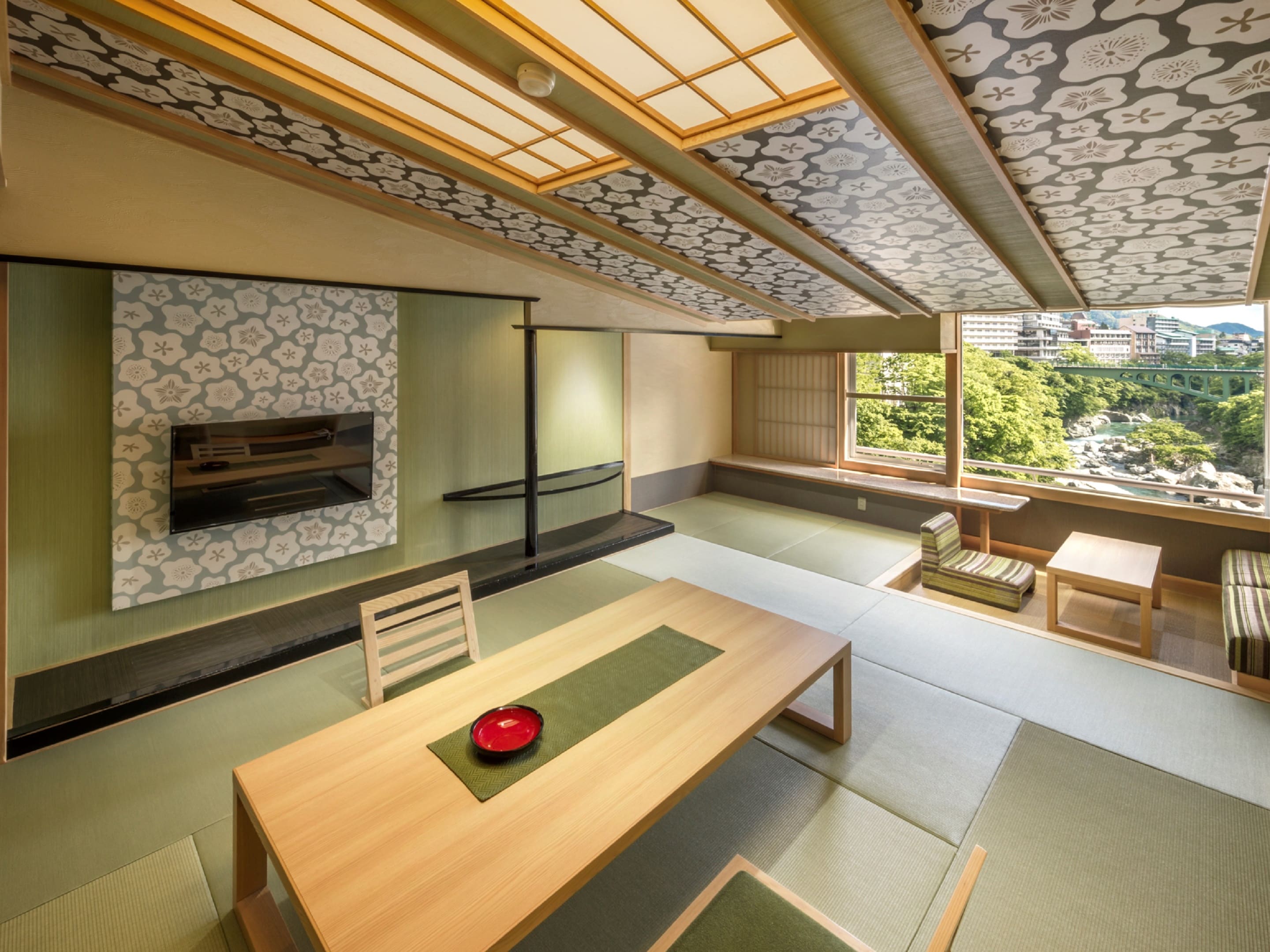 翻新日式房型（山谷一侧10张榻榻米）：客房示例