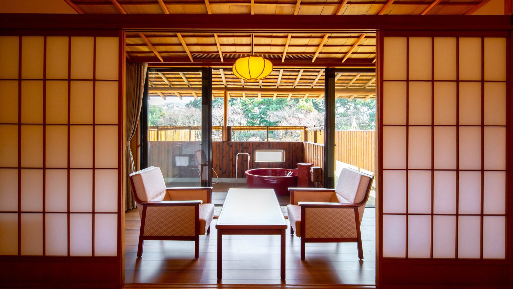 Annex "Kanade" 1F Deluxe guest room with Japanese-Western open-air bath