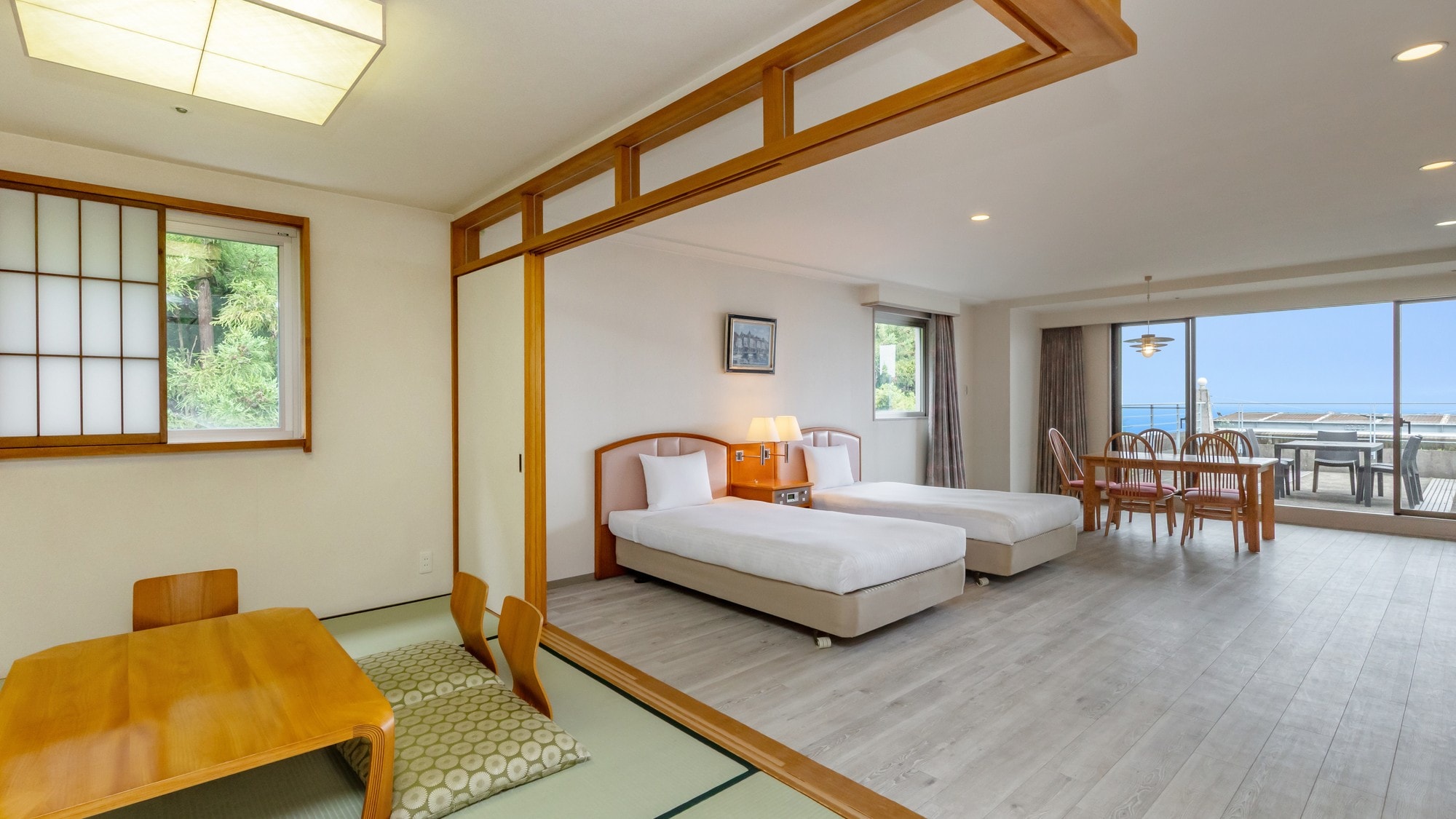 ◇ [Teras lantai tinggi dengan pemandangan laut] Kamar Deluxe Jepang-Barat
