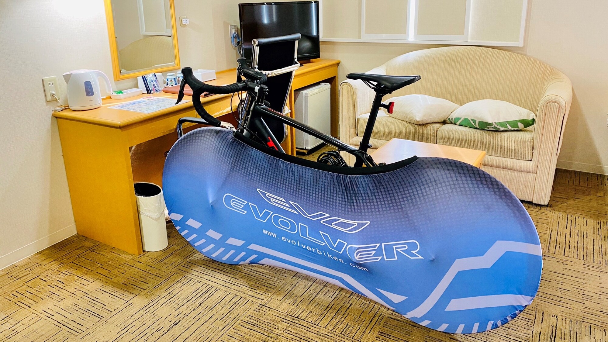 You can bring your bicycle into your room