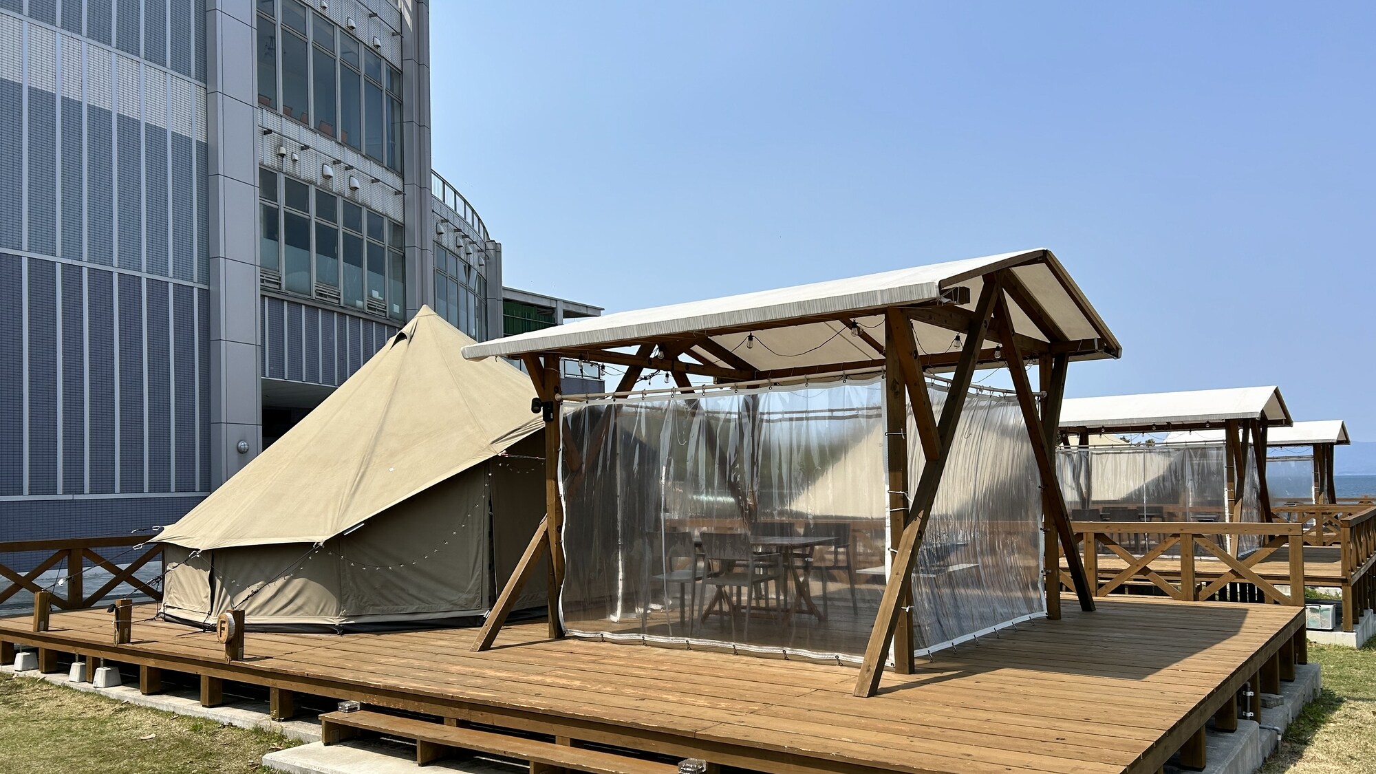 ◆เต็นท์ธรรมชาติ: เพลิดเพลินไปกับสถานที่อันสวยงามตระการตาพร้อมครอบครัวของคุณพร้อมชมวิวทะเลเซโตะใน