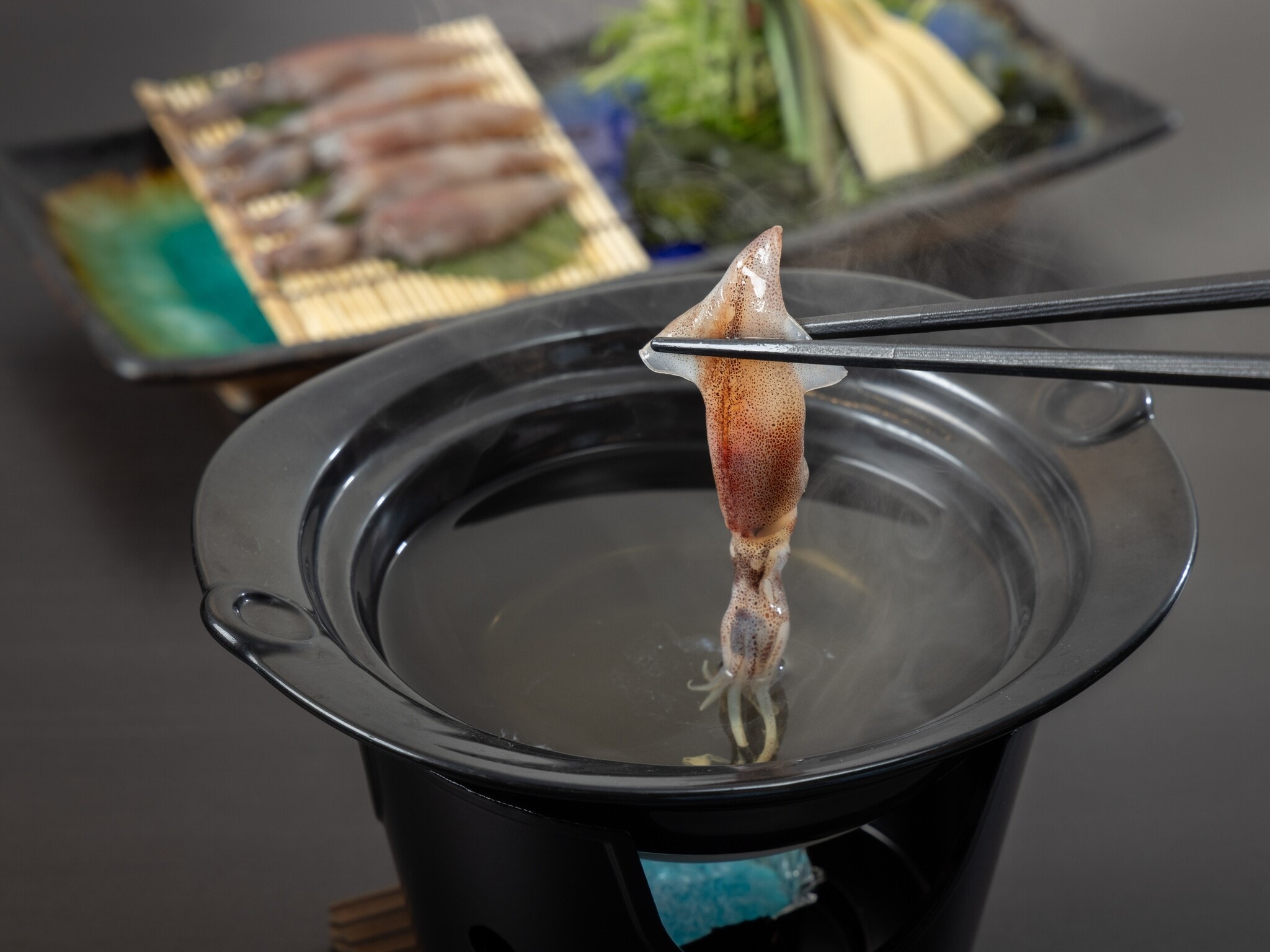 Firefly squid course shabu-shabu
