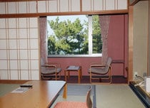 從低層日式房間看到的景色