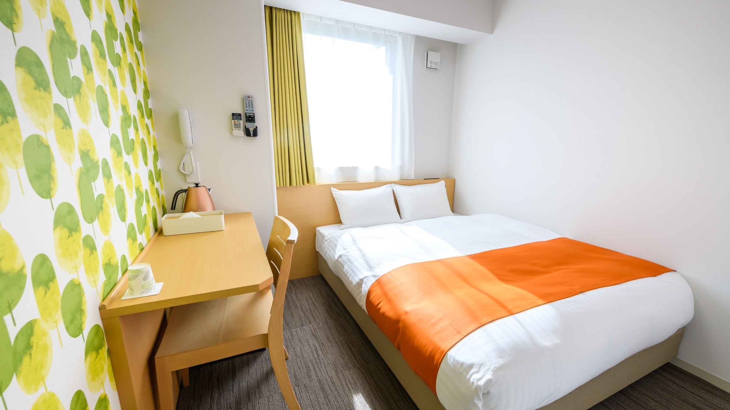 [Double example] Wide double bed is spacious for 2 people ♪