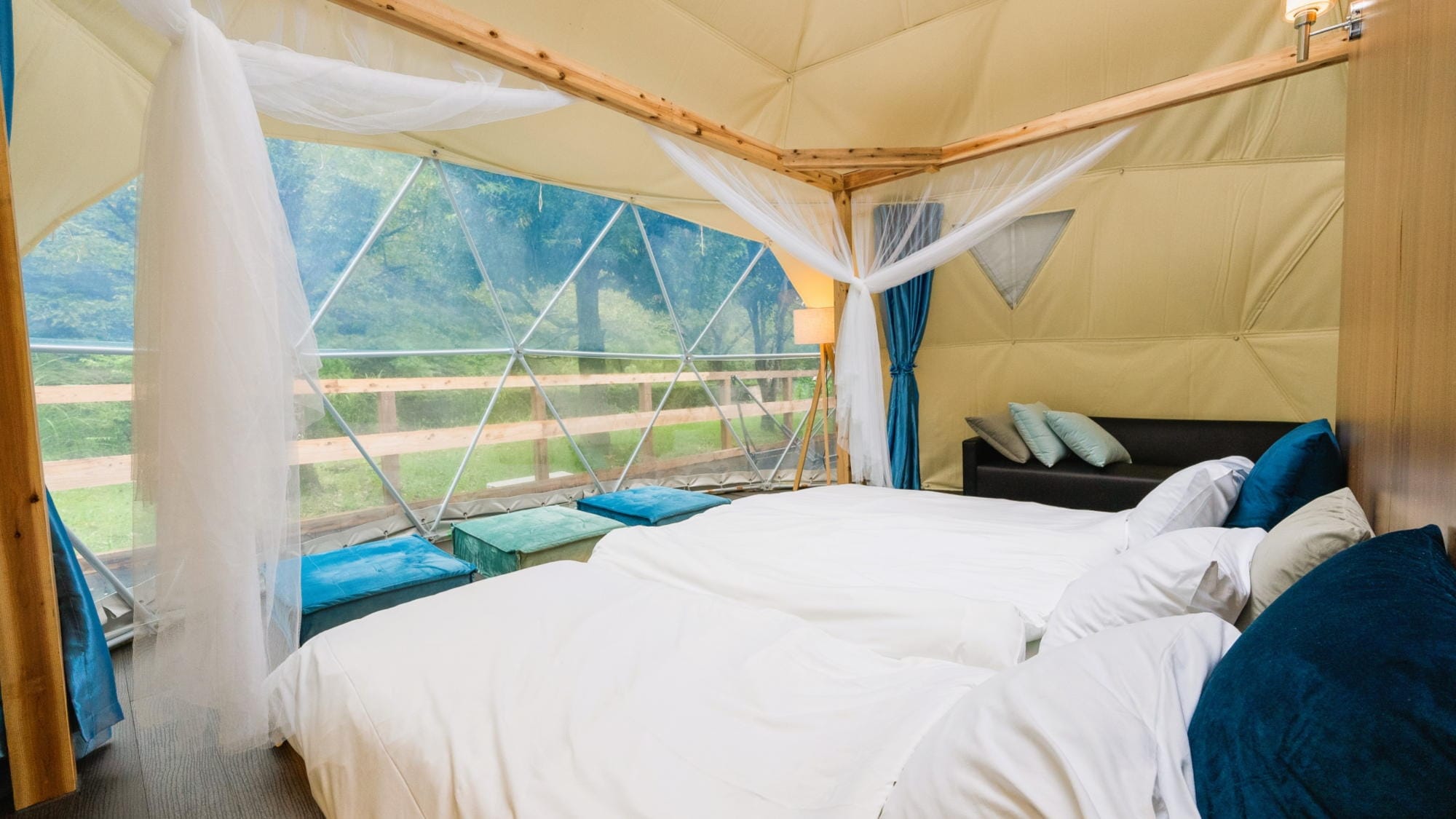 [Dog Dome] Ruang dalam ruangan Nikmati tidur malam yang santai di tenda dengan tempat tidur yang luas