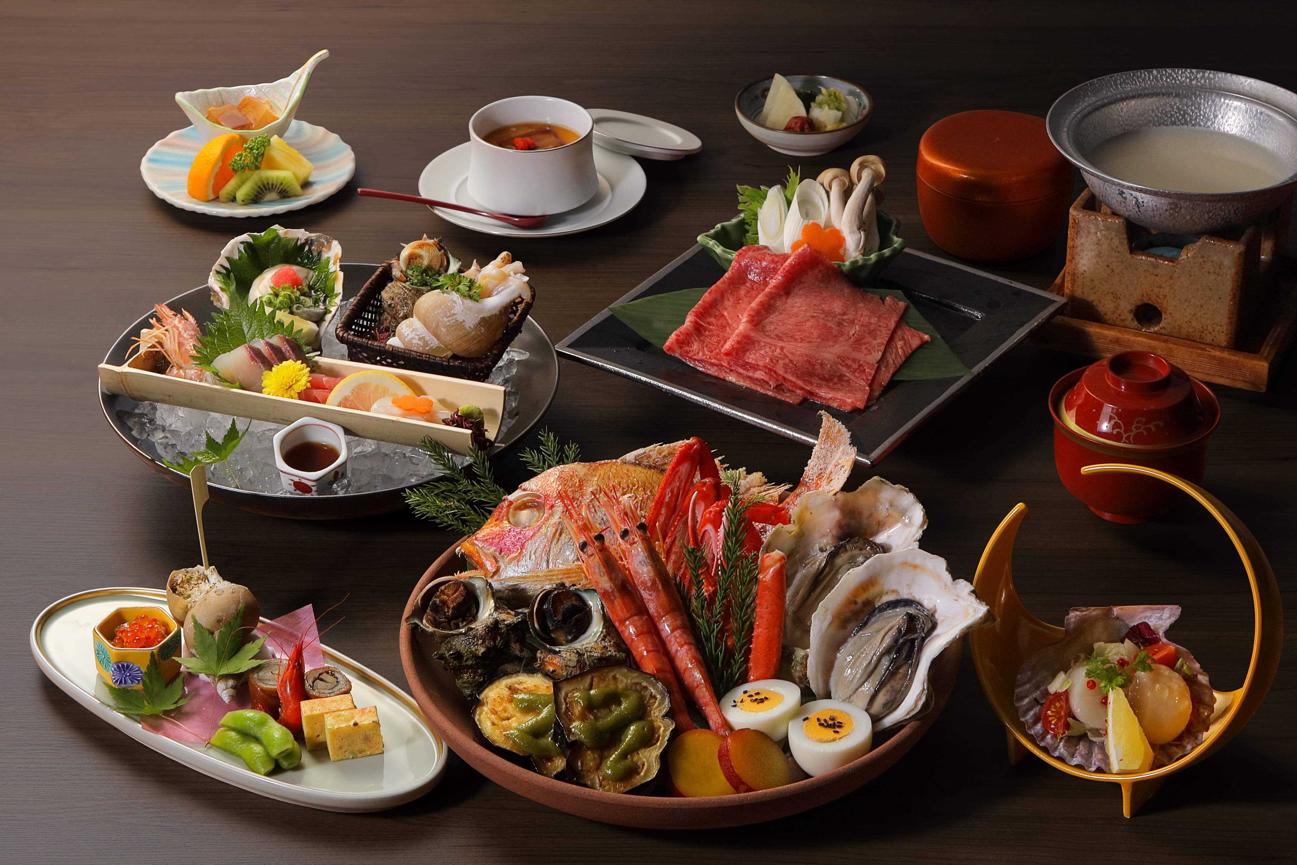 Dinner: Shimadore Kaiseki cuisine