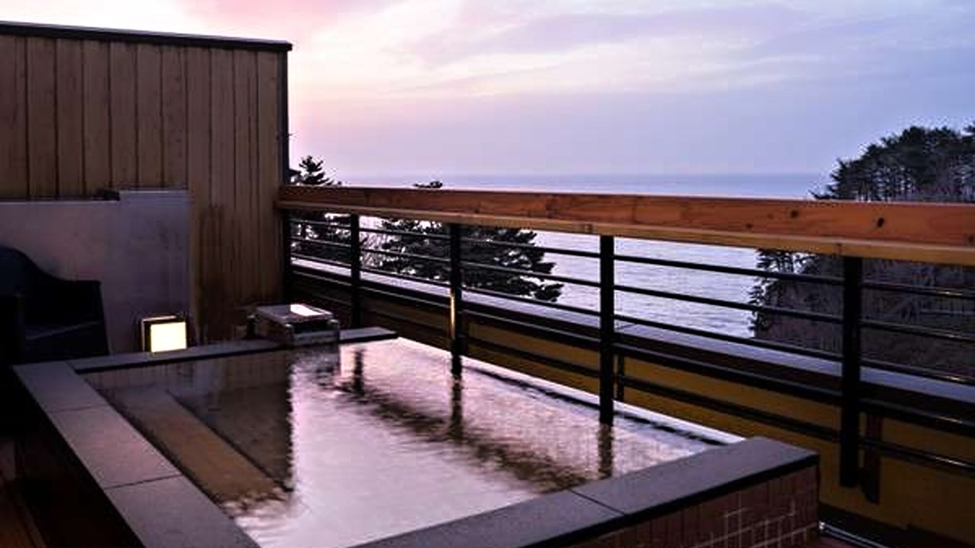 [Private bath] Open-air bath with a view of the Sanriku sea. *This is not a hot spring.