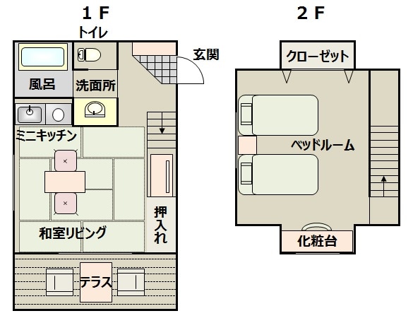 ห้องสวีทกึ่งญี่ปุ่น (ประเภท AB) แผนผังชั้น