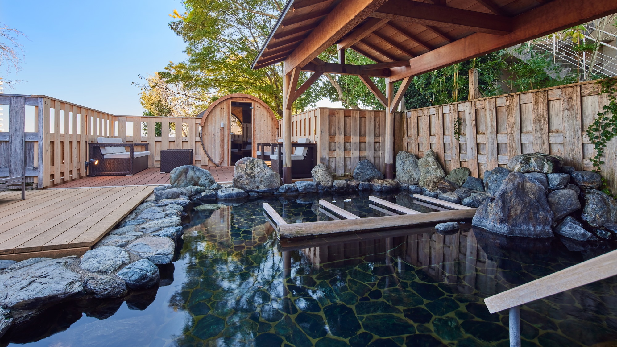 Men's large public bath "Genji" open-air bath