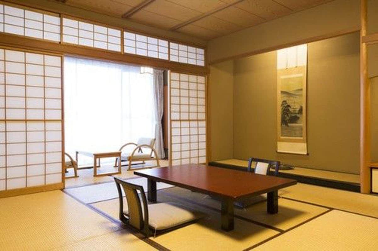 Japanese-style room with sofa corner