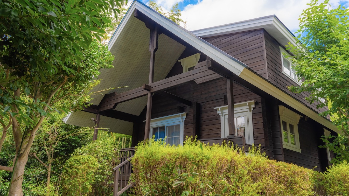 Detached lodge exterior