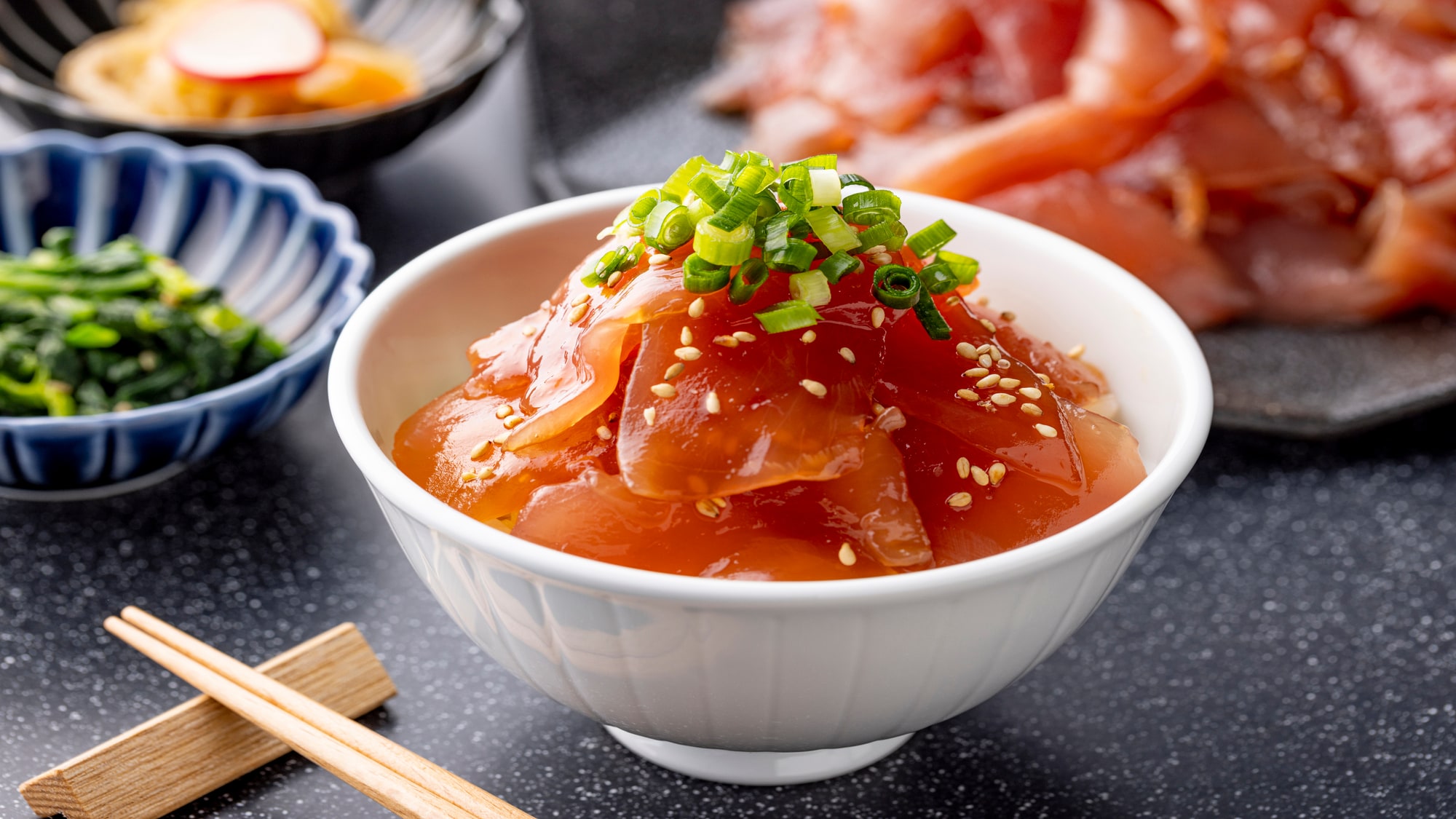 Enjoy the popular pickled tuna bowl