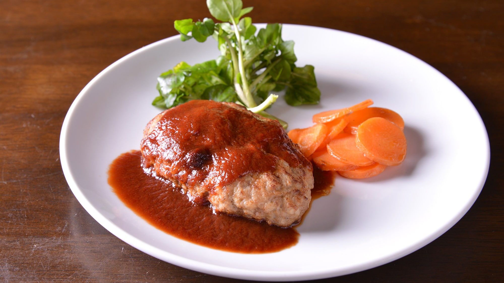 *[Dinner example] The main dish is a delicious hamburger steak made by the owner♪
