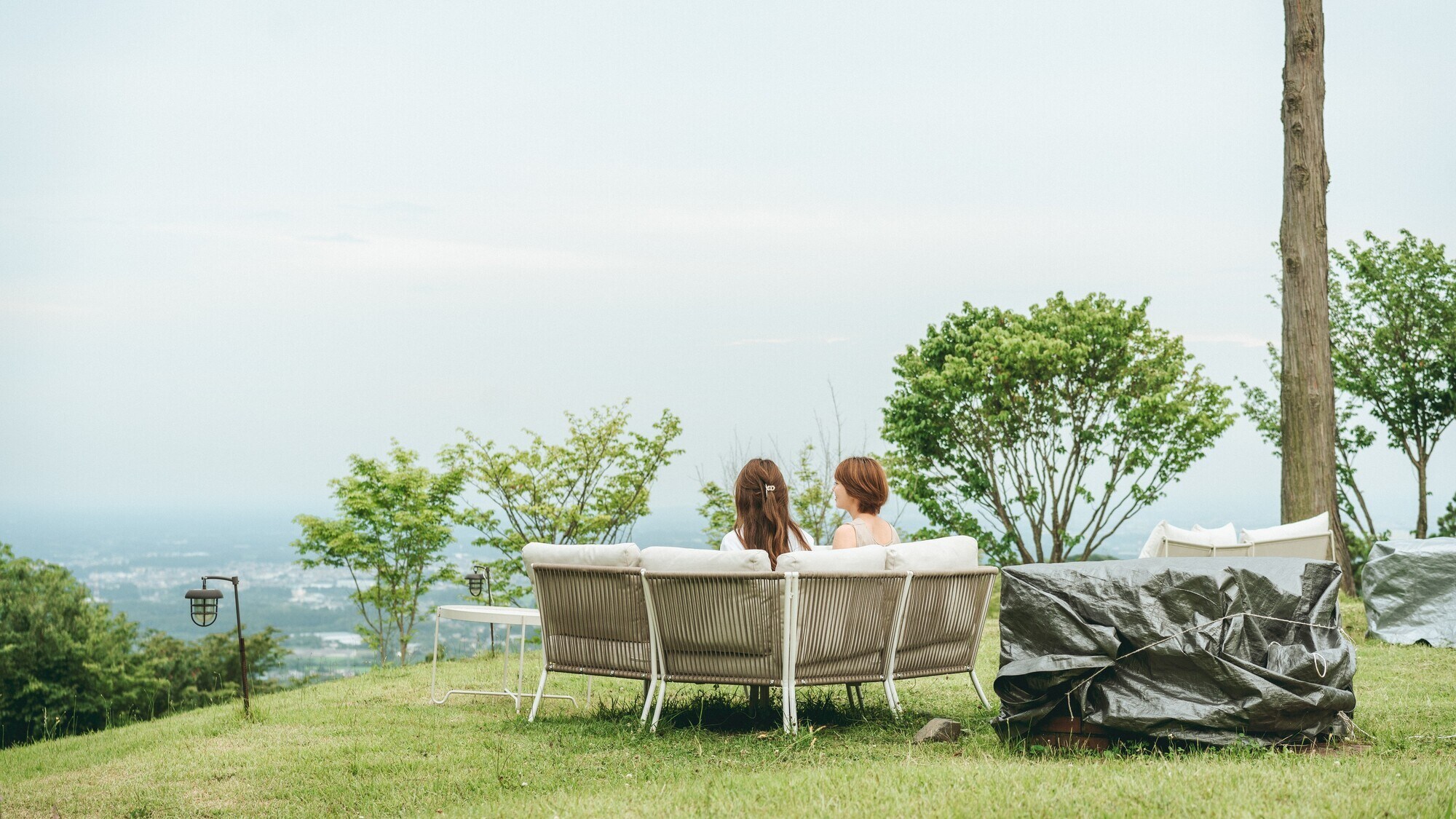 Relaxing sofa with a view