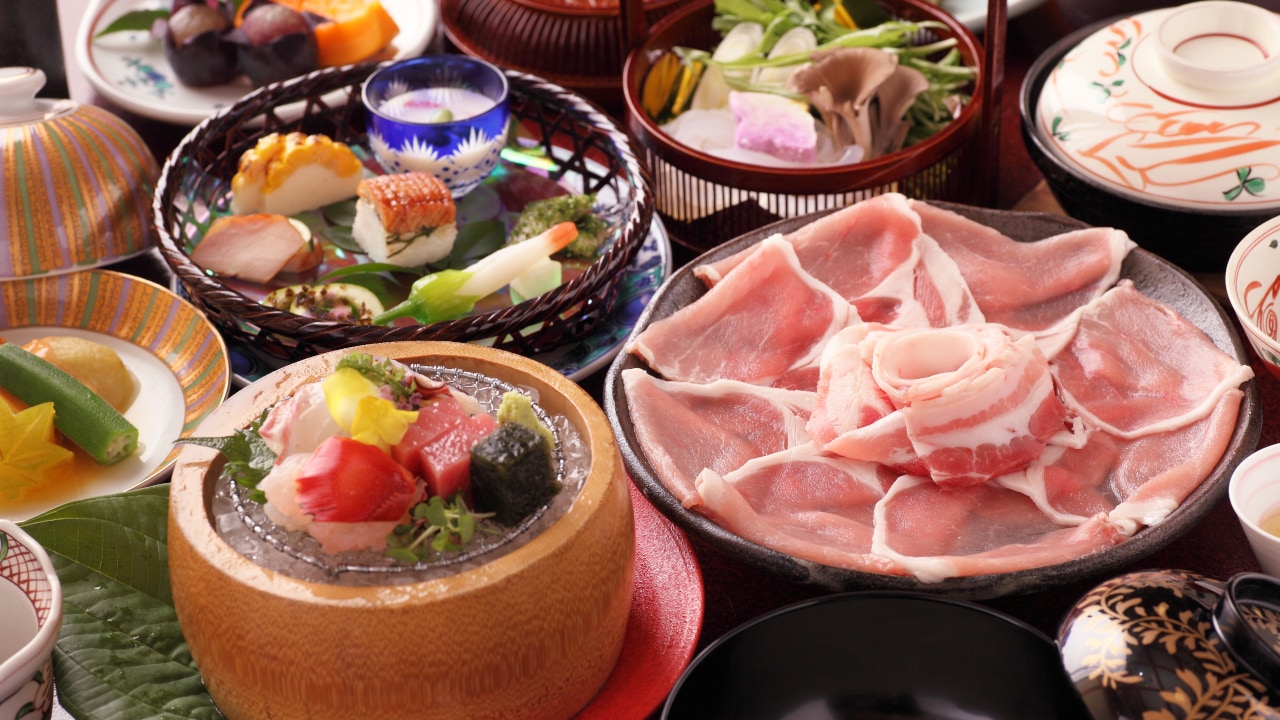 Kagoshima black pork shabu-shabu banquet