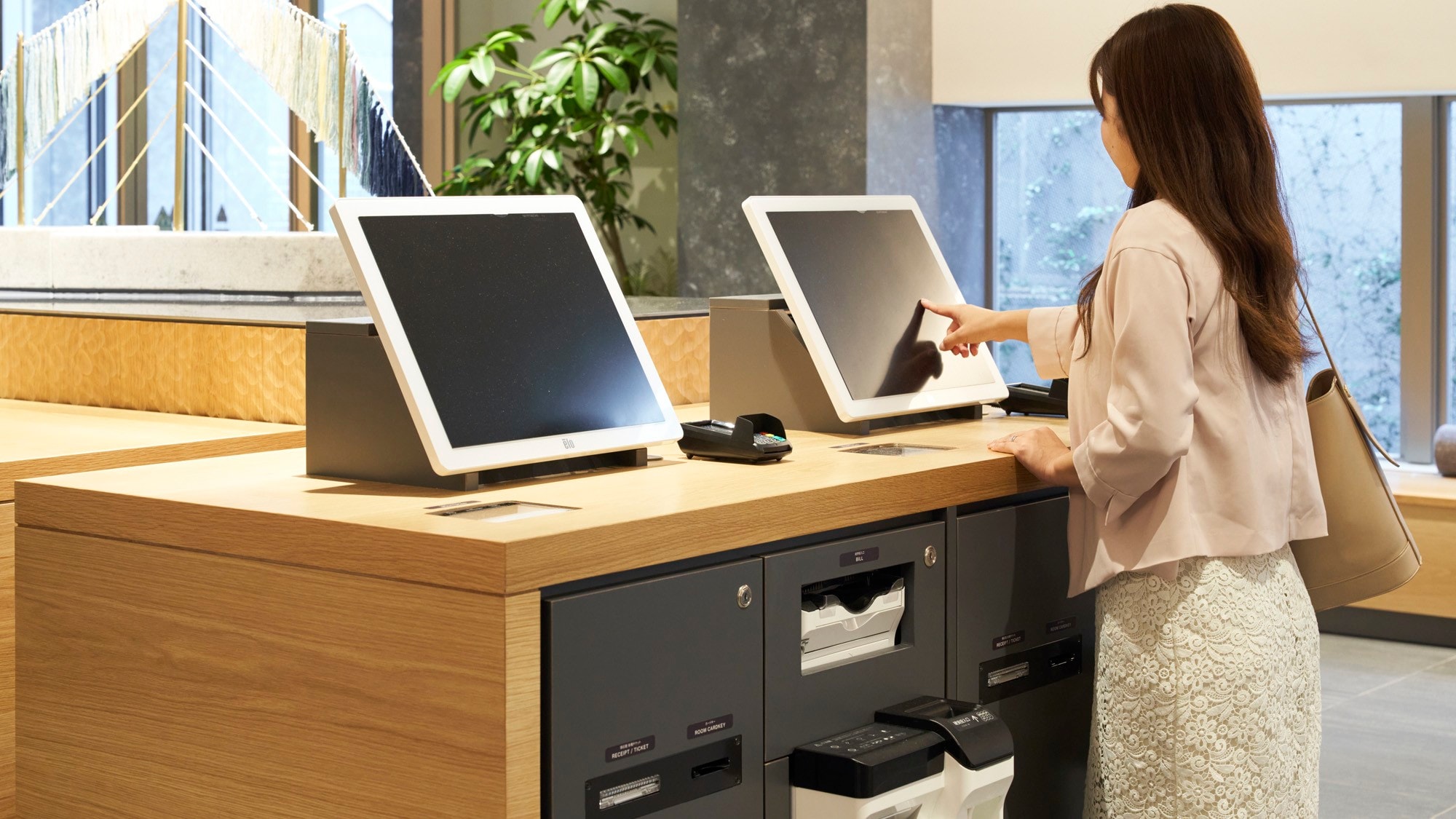[Front desk] Automatic check-in machine. You can check in smoothly by yourself.
