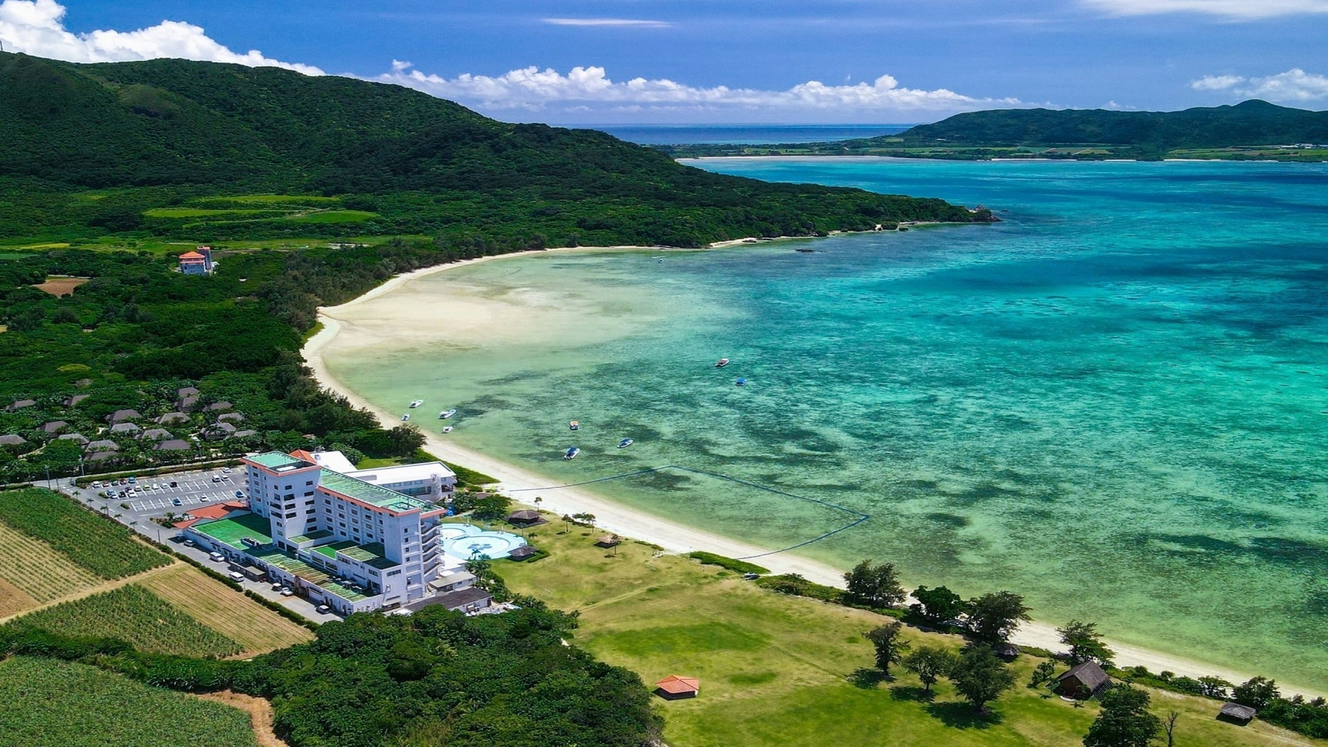 Appearance of the hotel (from the sky)