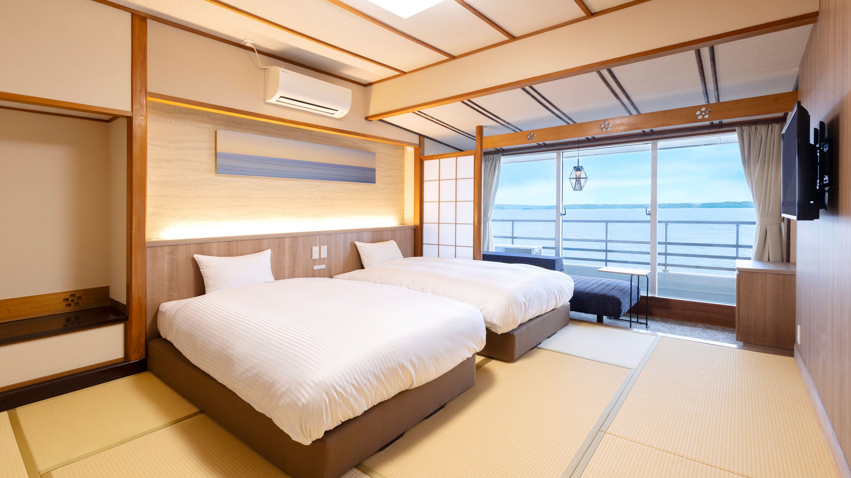 스탠다드 일본식 침대 트윈 내 욕실 없음 ※ 객실의 예