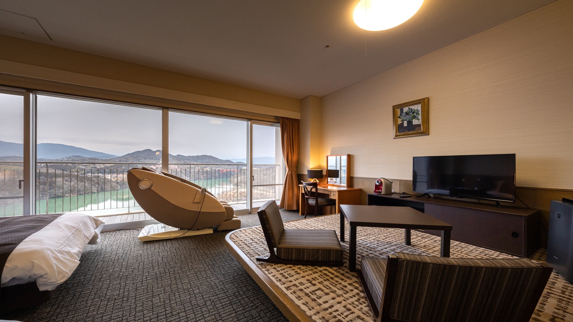 Kembar dengan kursi pijat◆Nikmati pemandangan Ngarai Ena sepuasnya