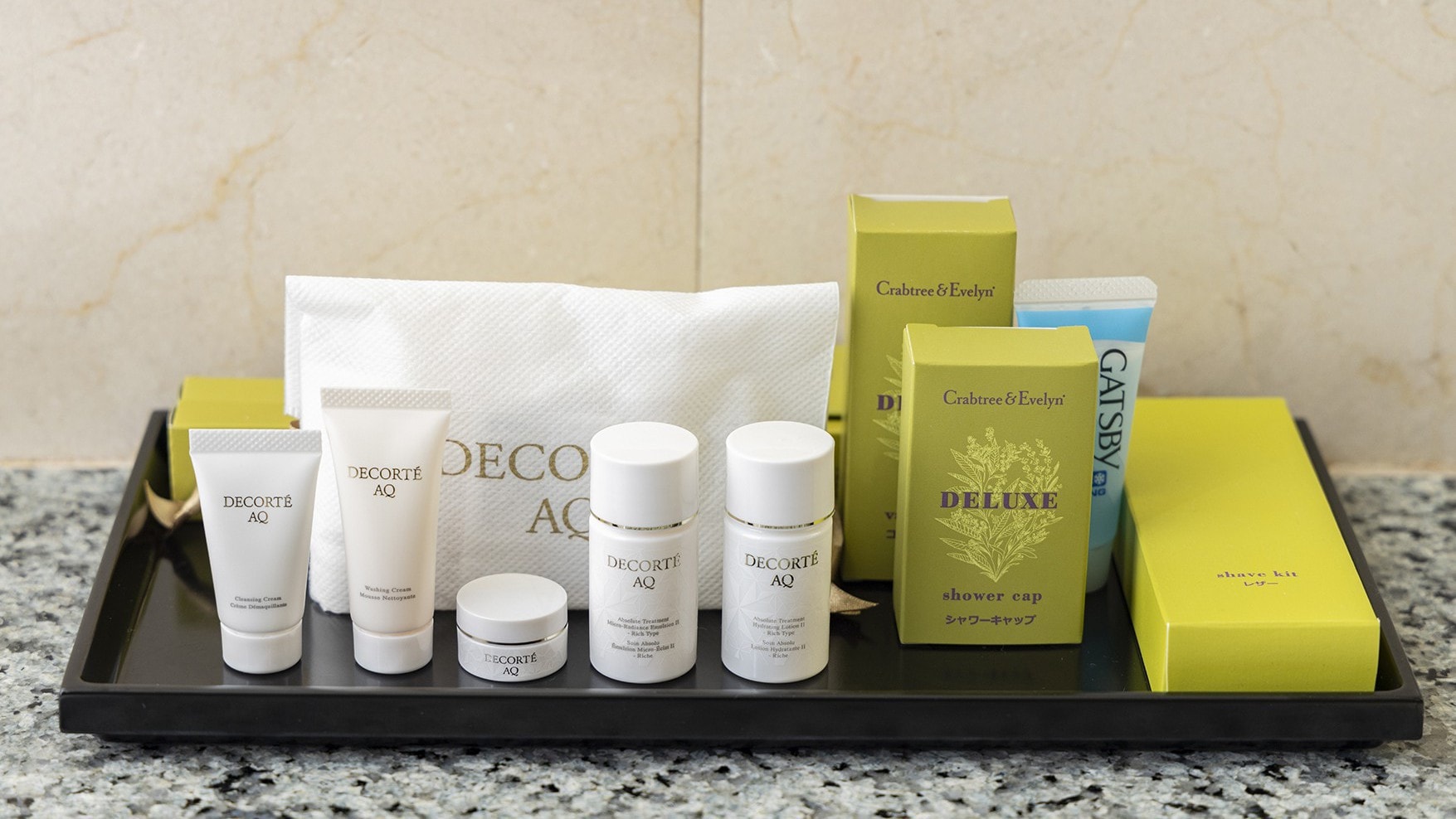 Suite room toiletries