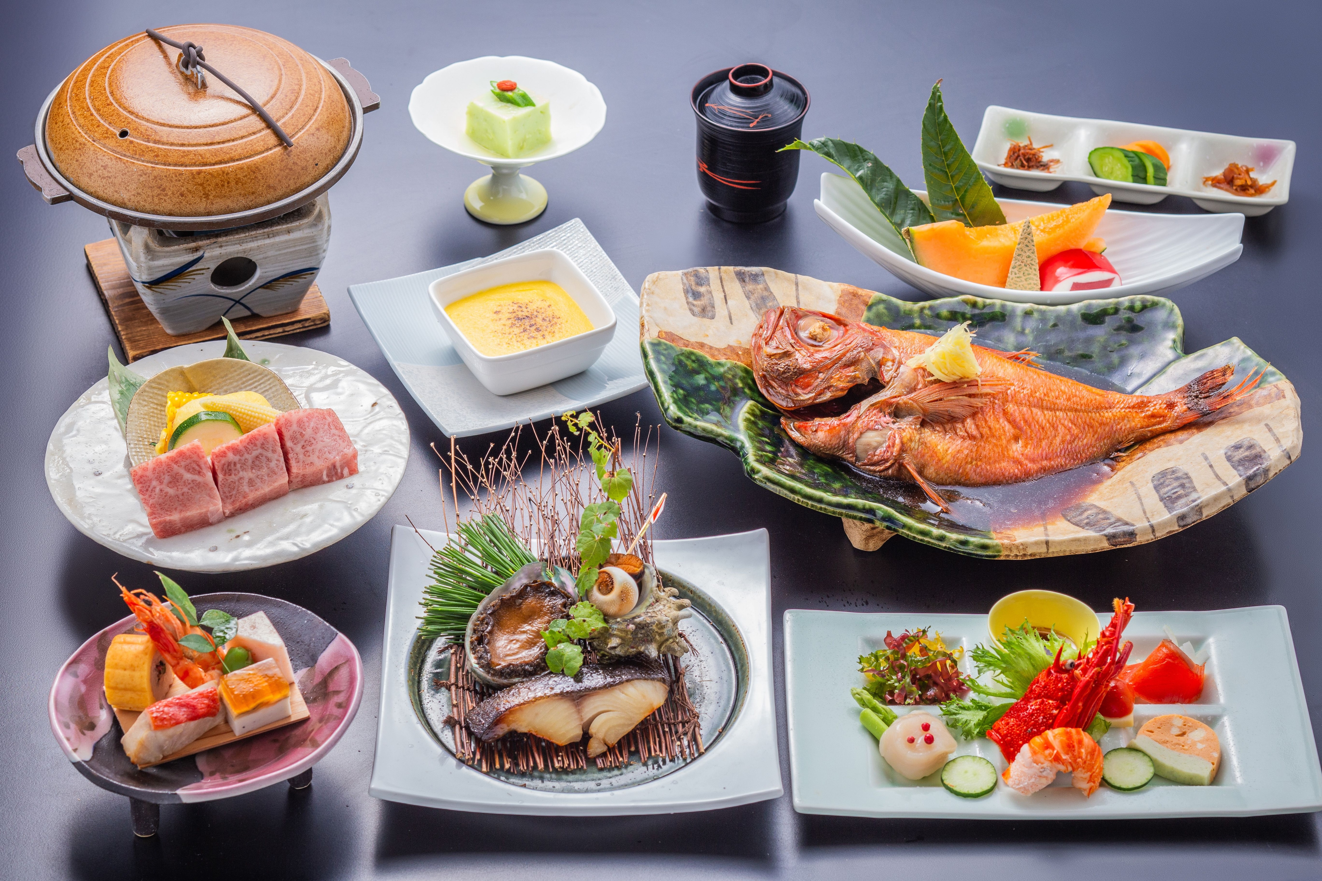 紅燒鯛魚和三種“海”菜