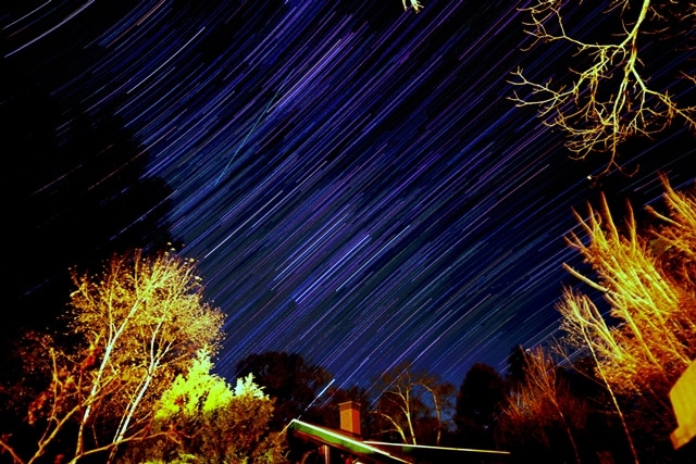 Starry sky seen from the terrace